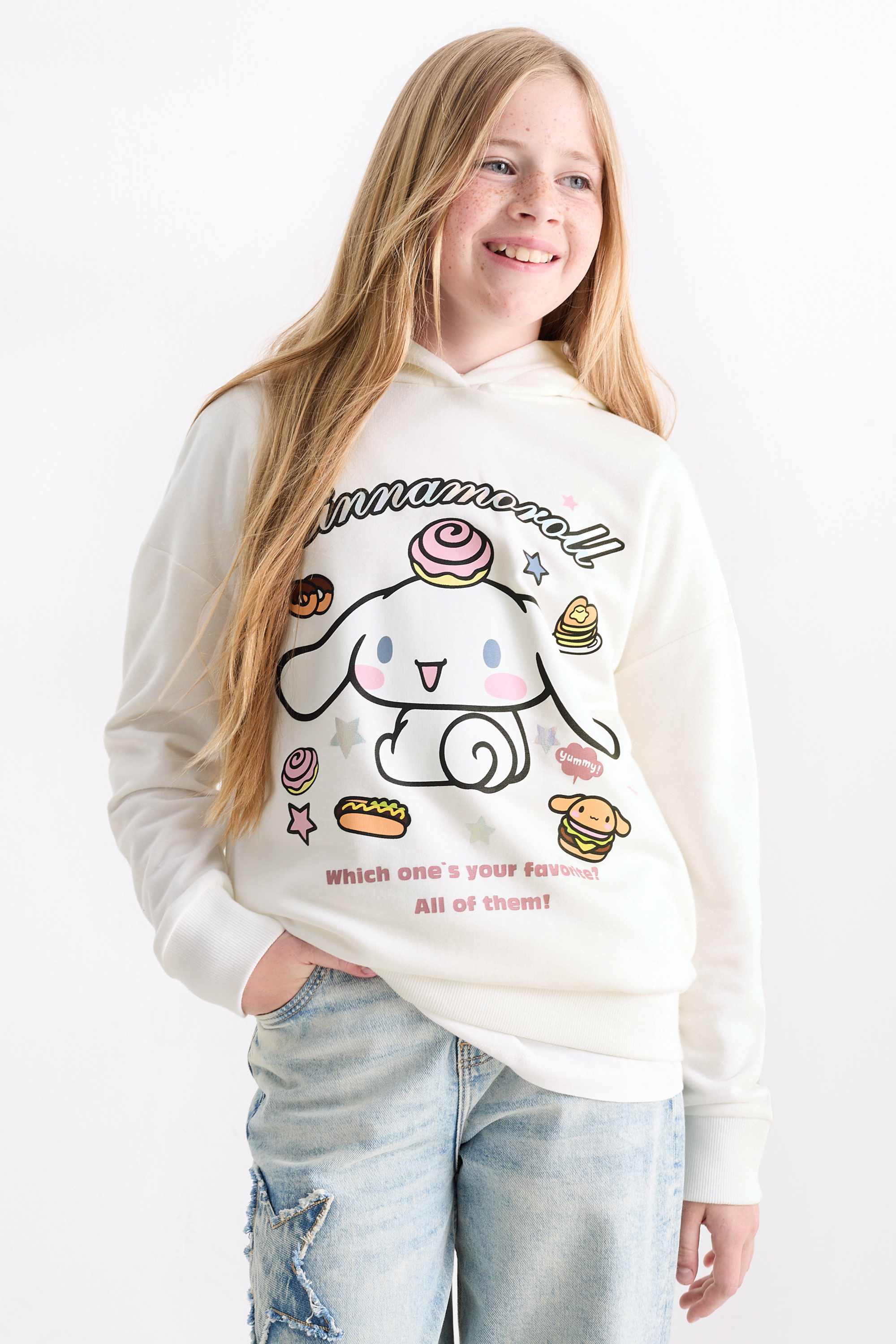 Cinnamoroll - hoodie white