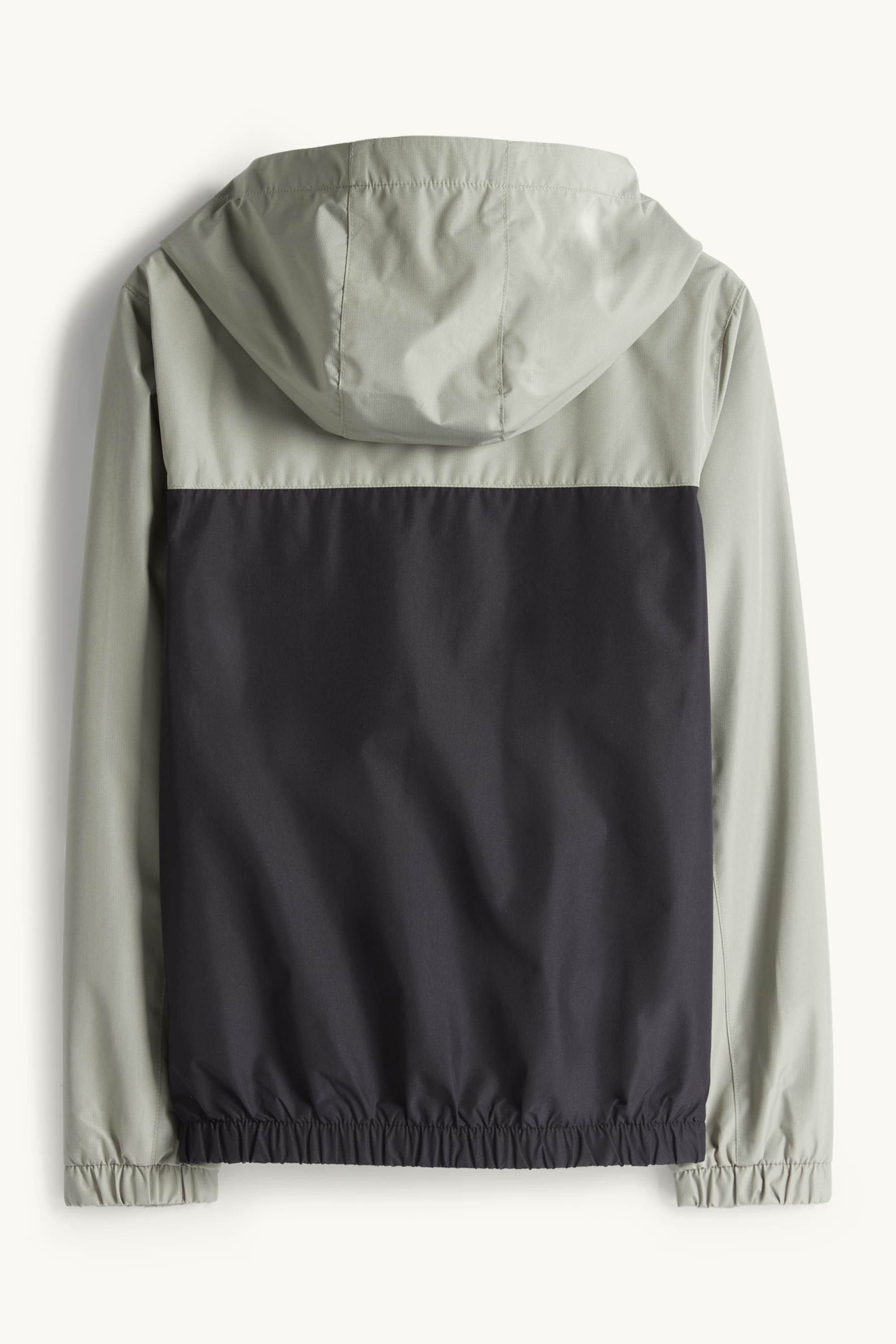 Jacket with hood - water-repellent dark green / black