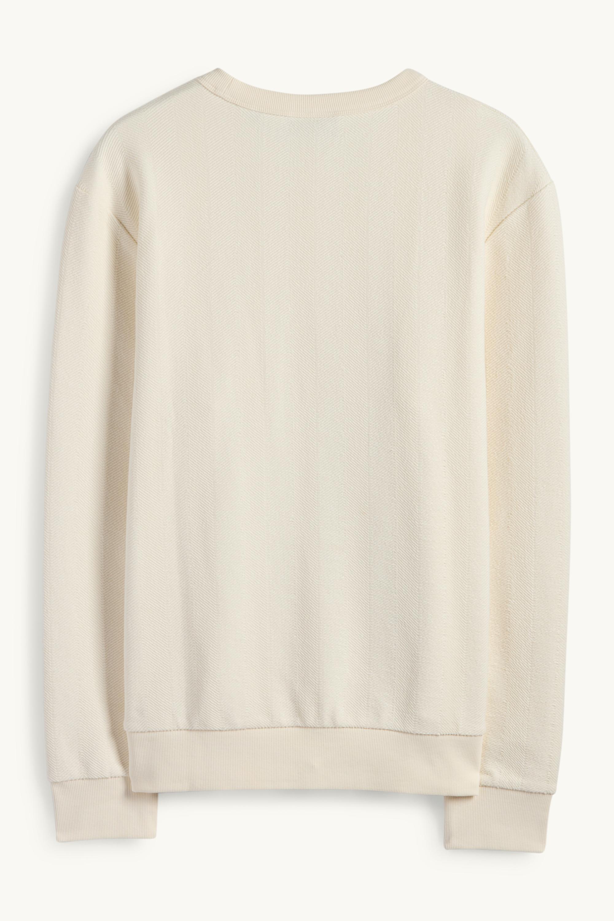 Sweatshirt - textured cremewhite