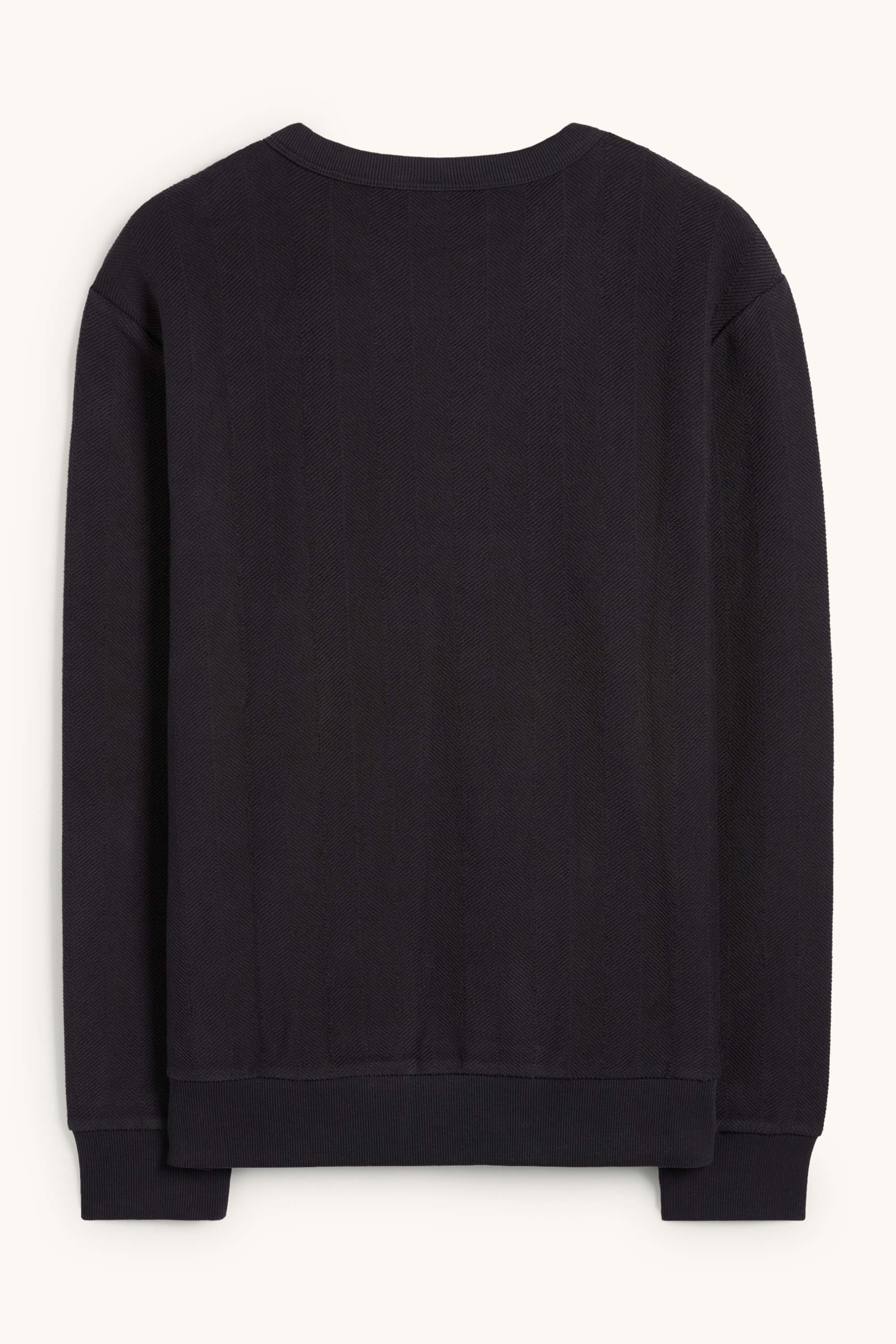 Sweatshirt - textured black