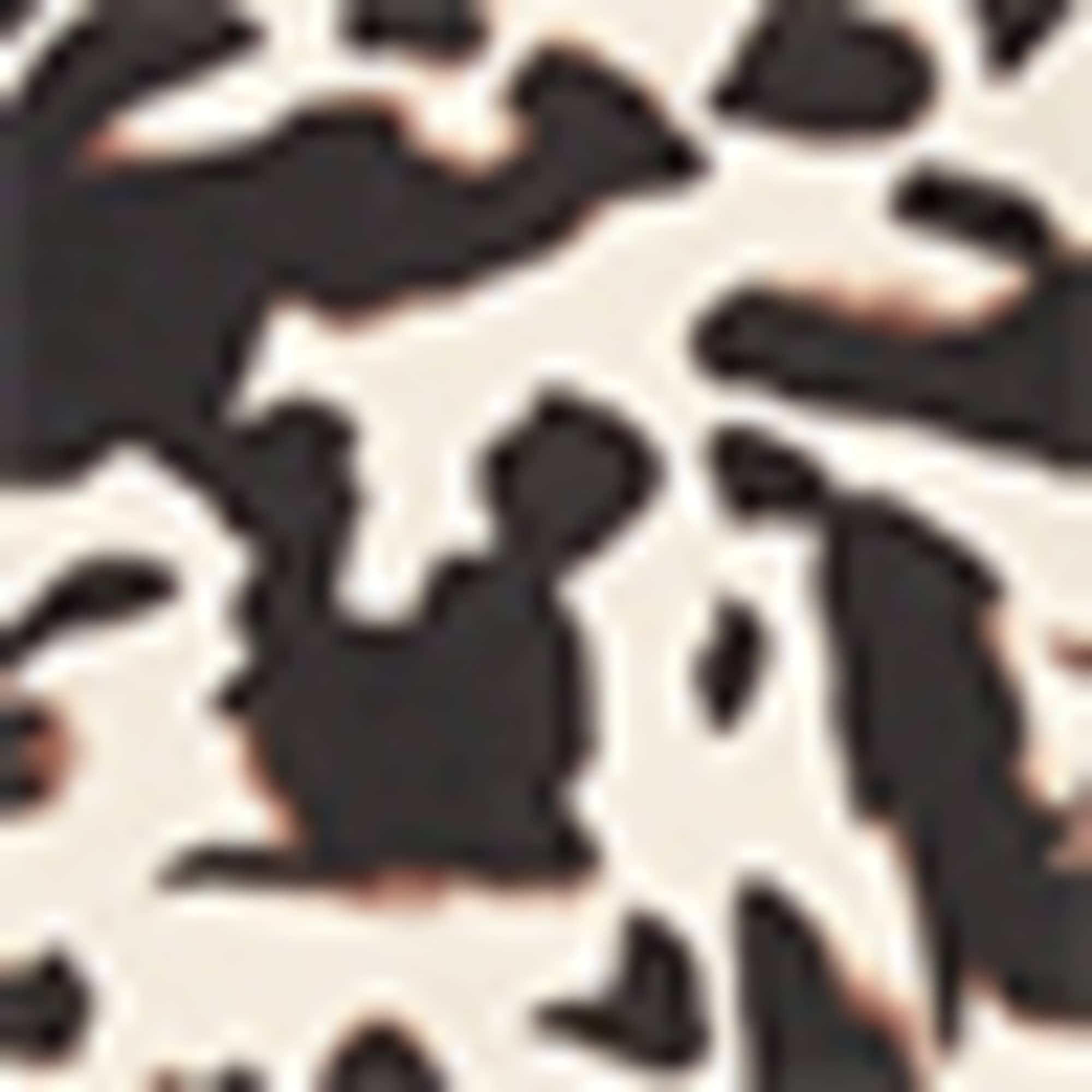 Wrap dress - patterned black / beige