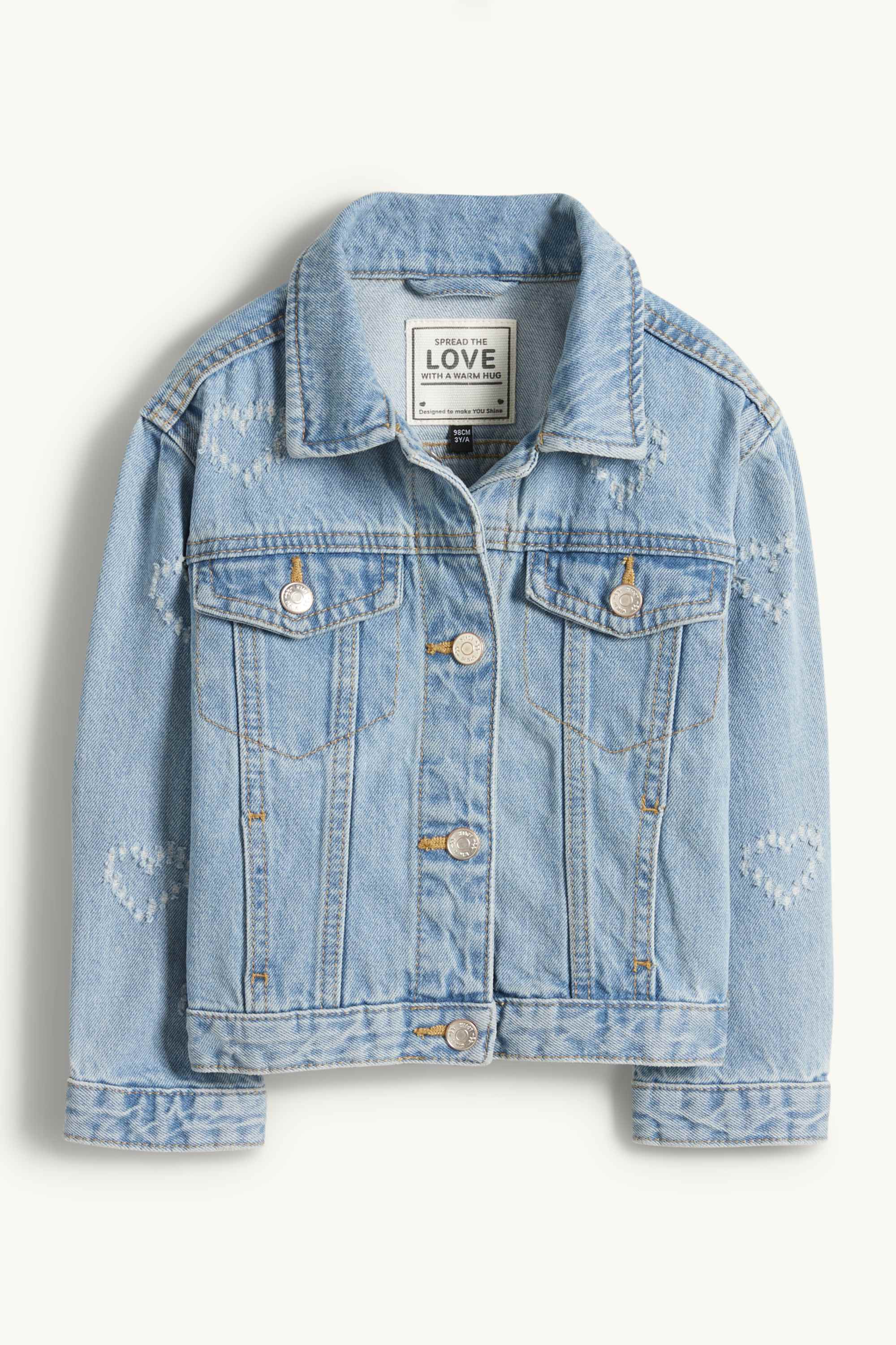 Heart - denim jacket denim-light blue