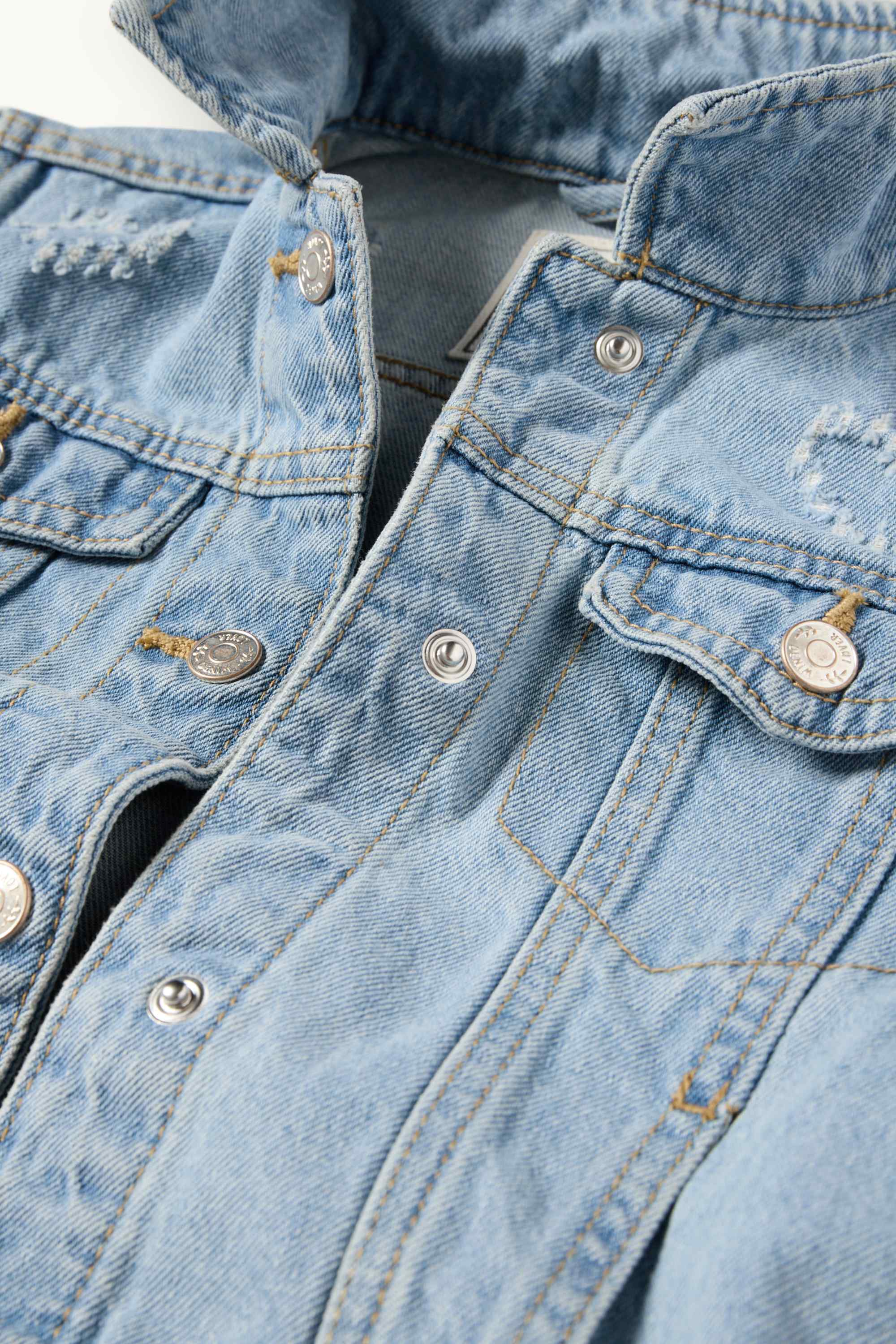 Heart - denim jacket denim-light blue