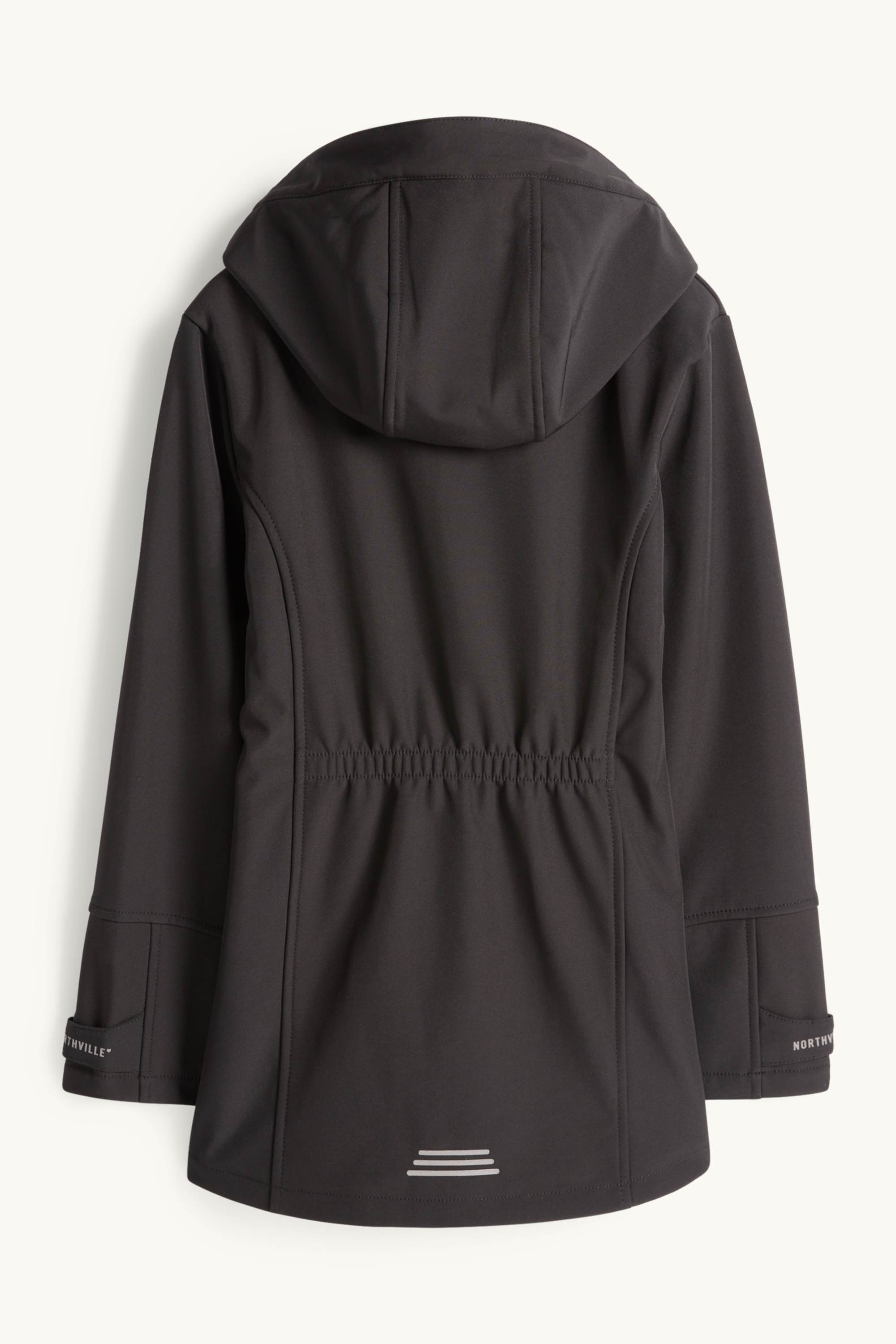 Softshell jacket with hood - waterproof black