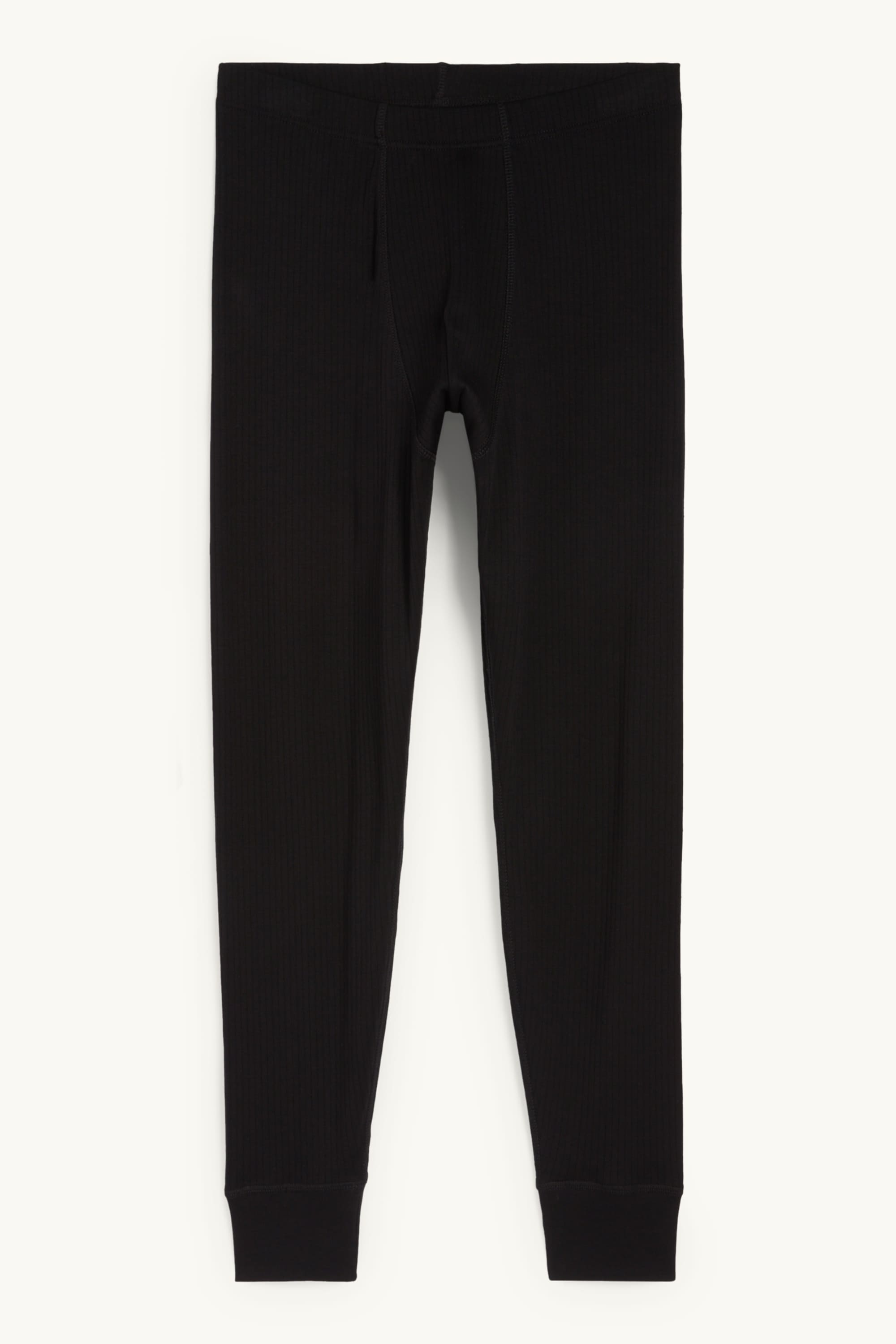 Long johns - ribbed black