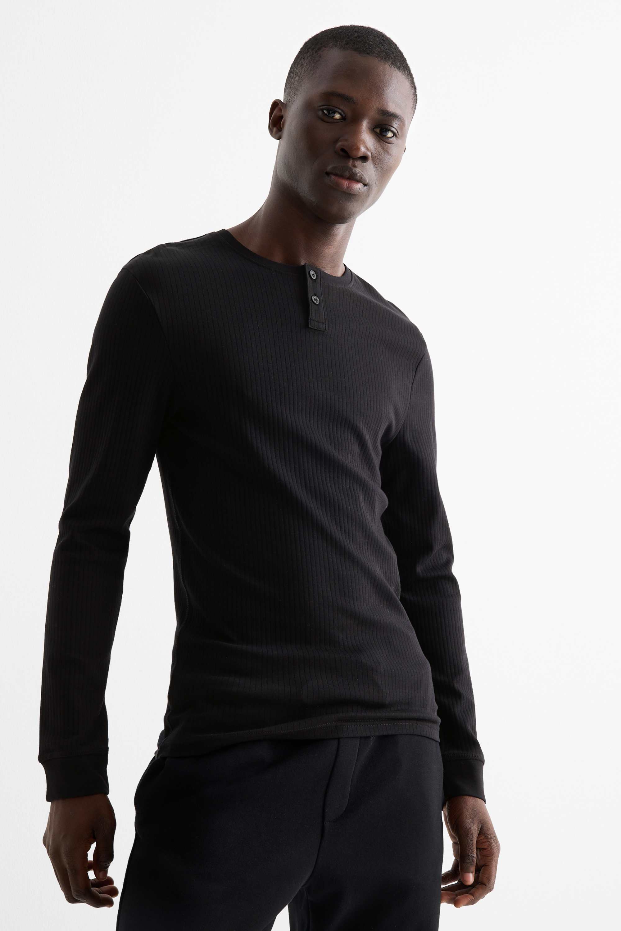 Vest - ribbed black