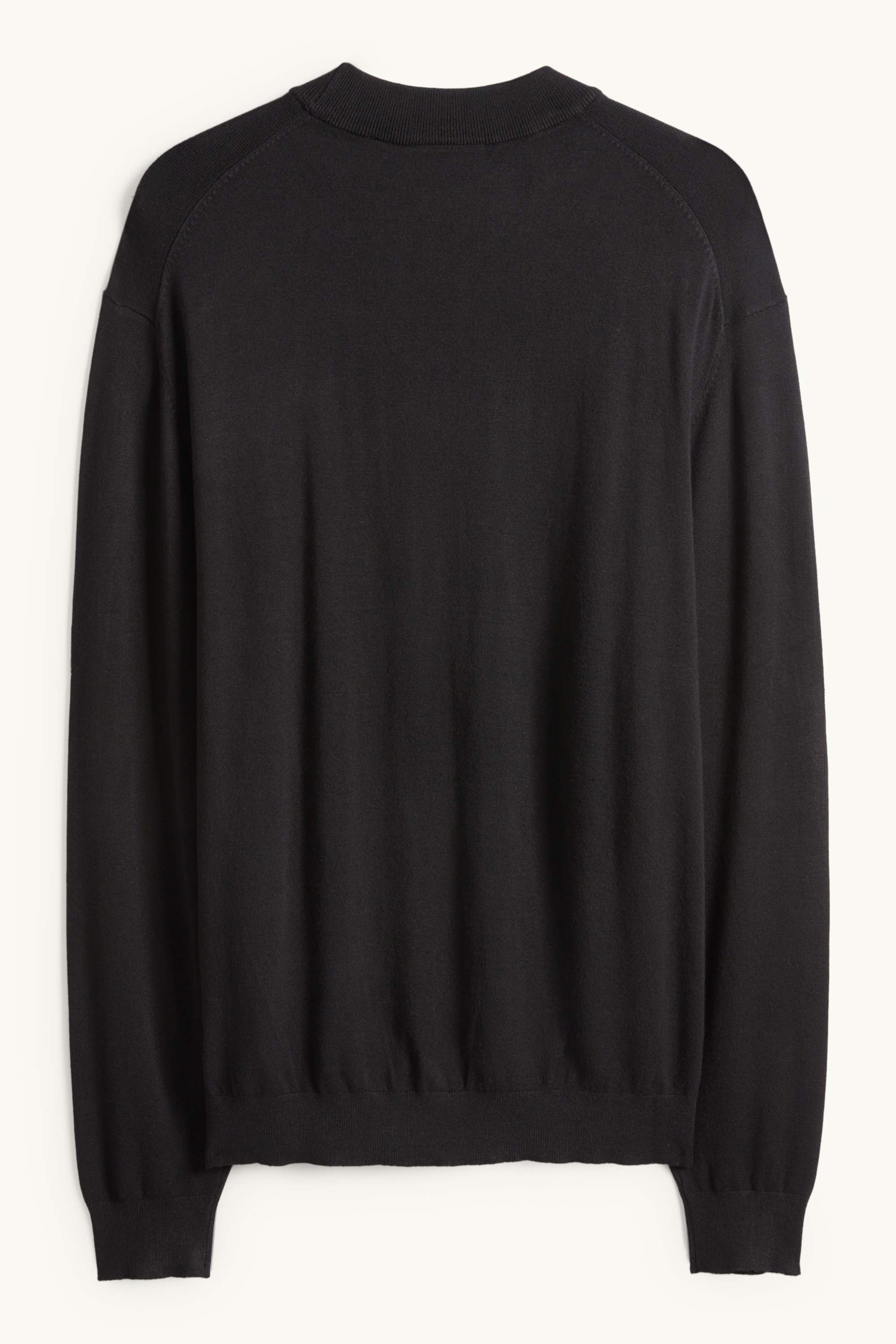 Fine knit jumper black