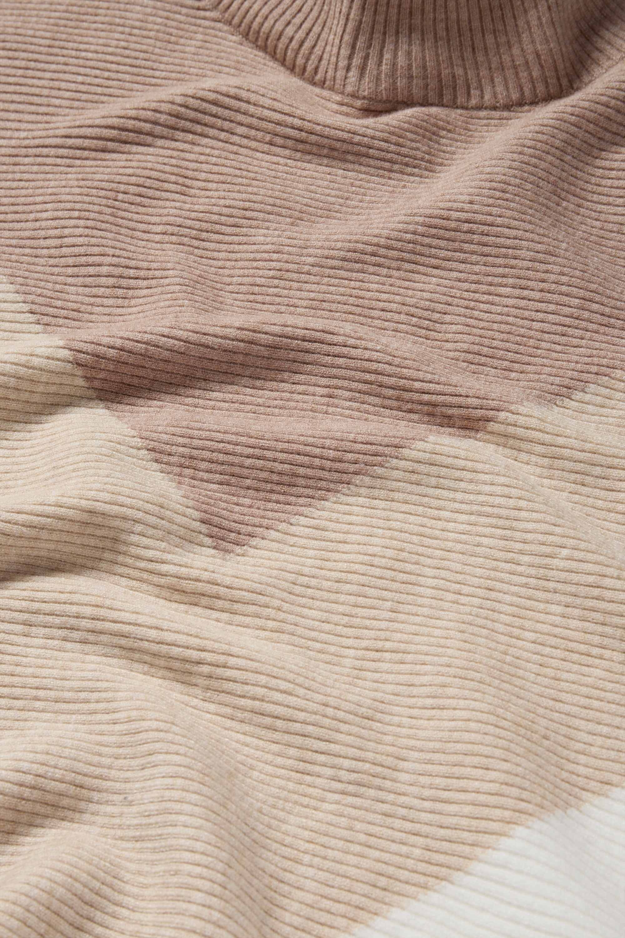 Jumper - ribbed beige