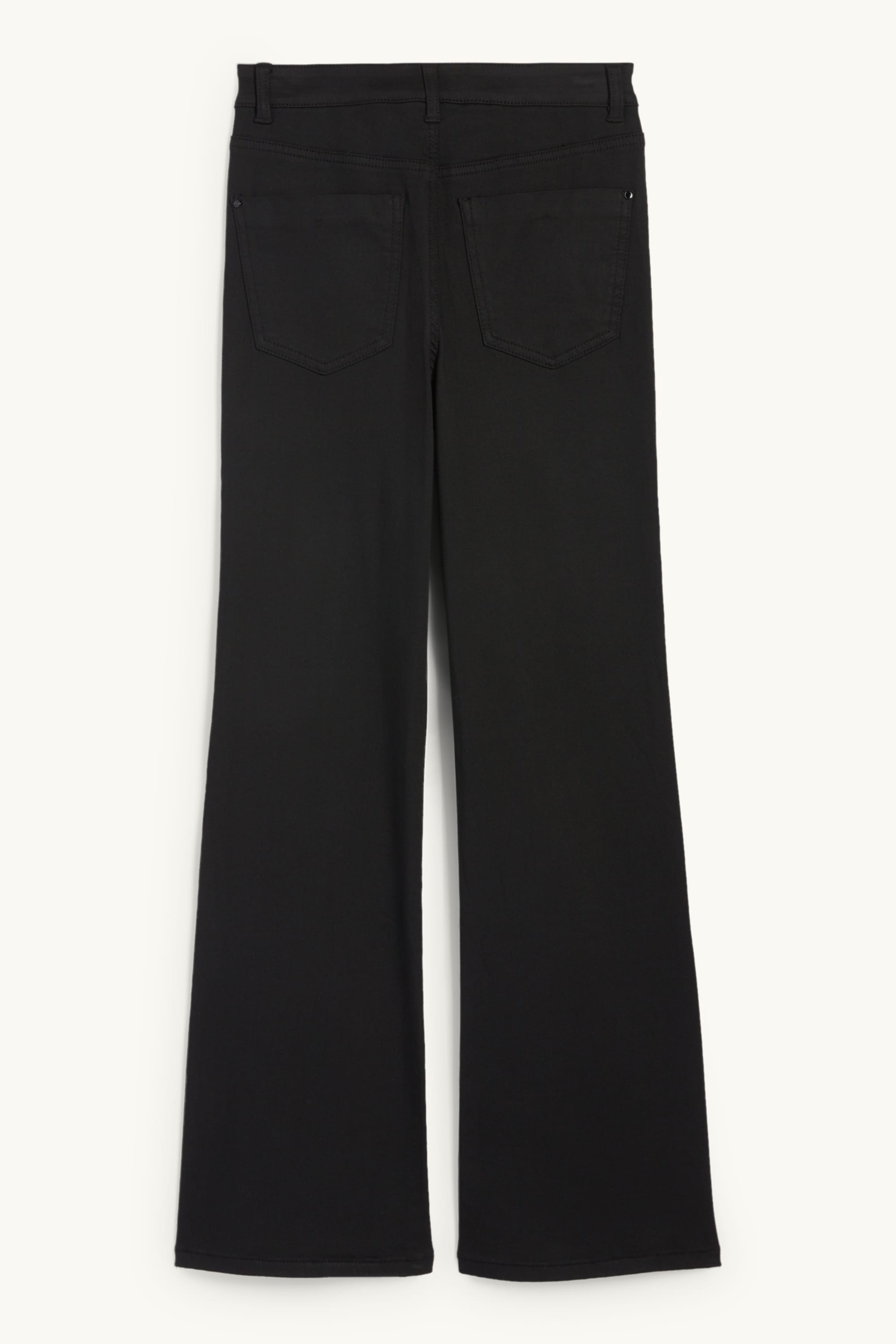 Cloth trousers - high waist - recycled black