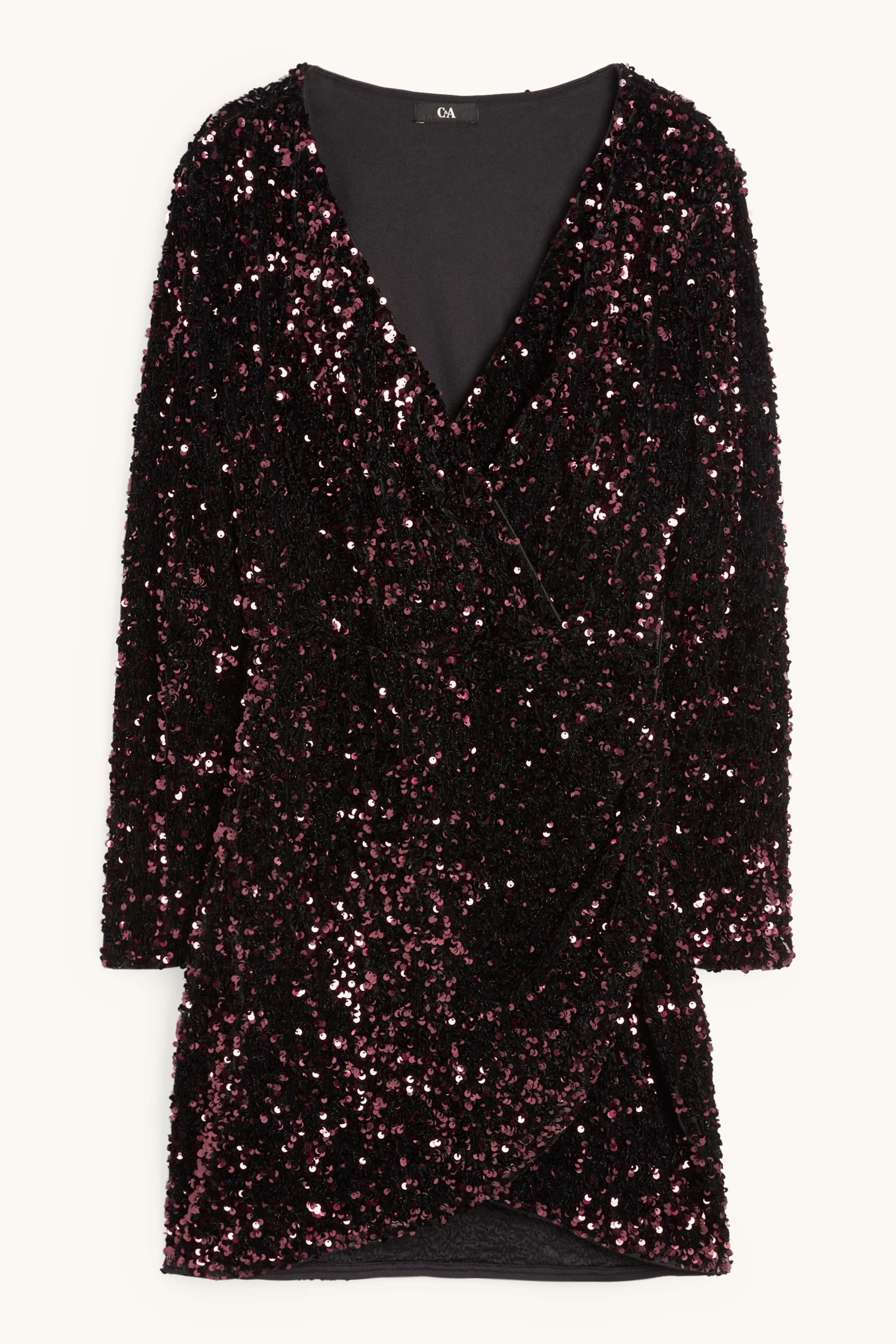 Sequin bodycon dress bordeaux