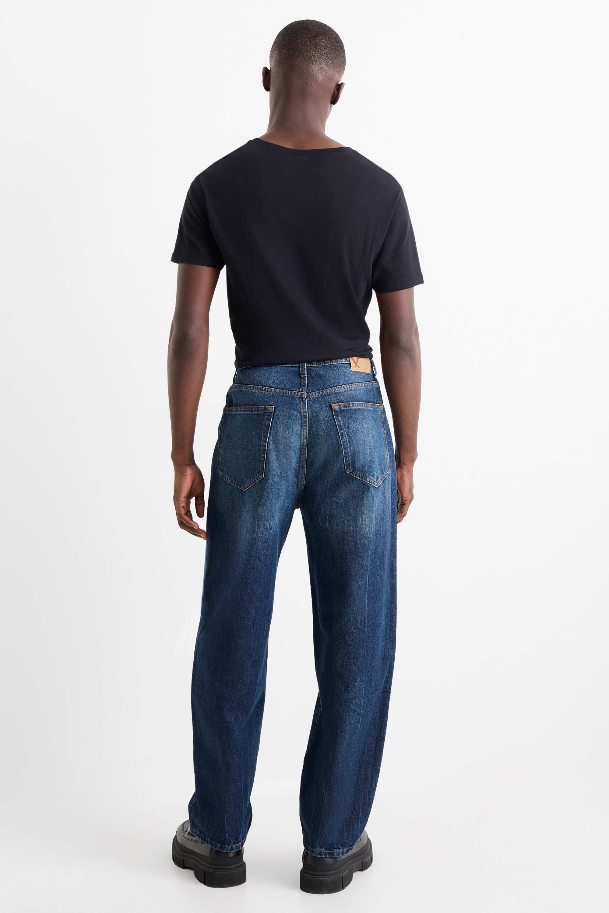 Barrel jeans blue denim