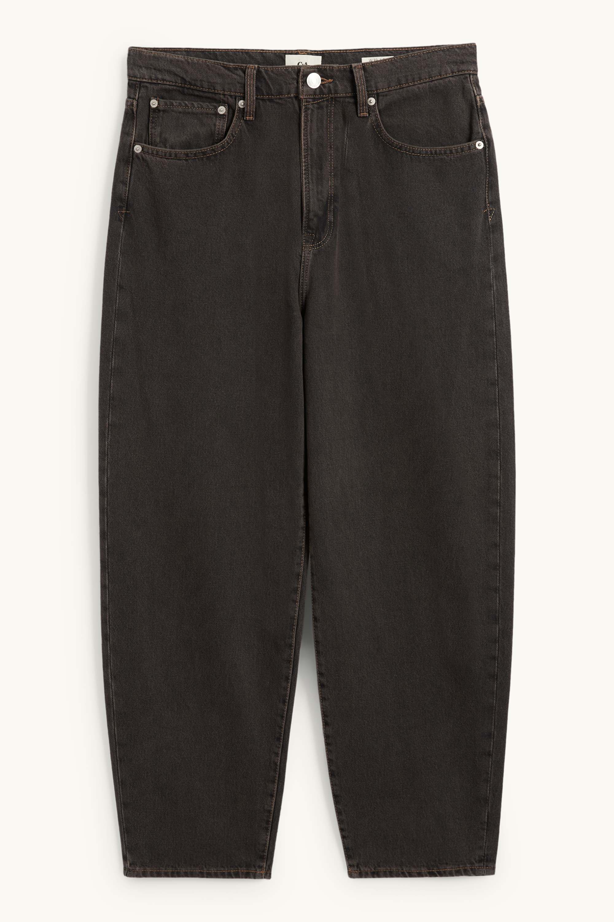 Barrel jeans denim-brown