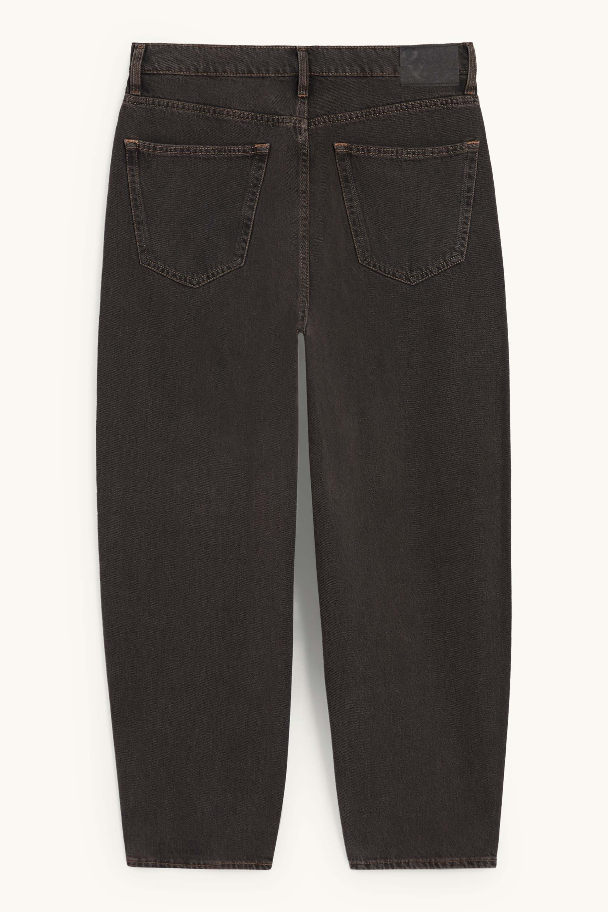 Barrel jeans denim-brown