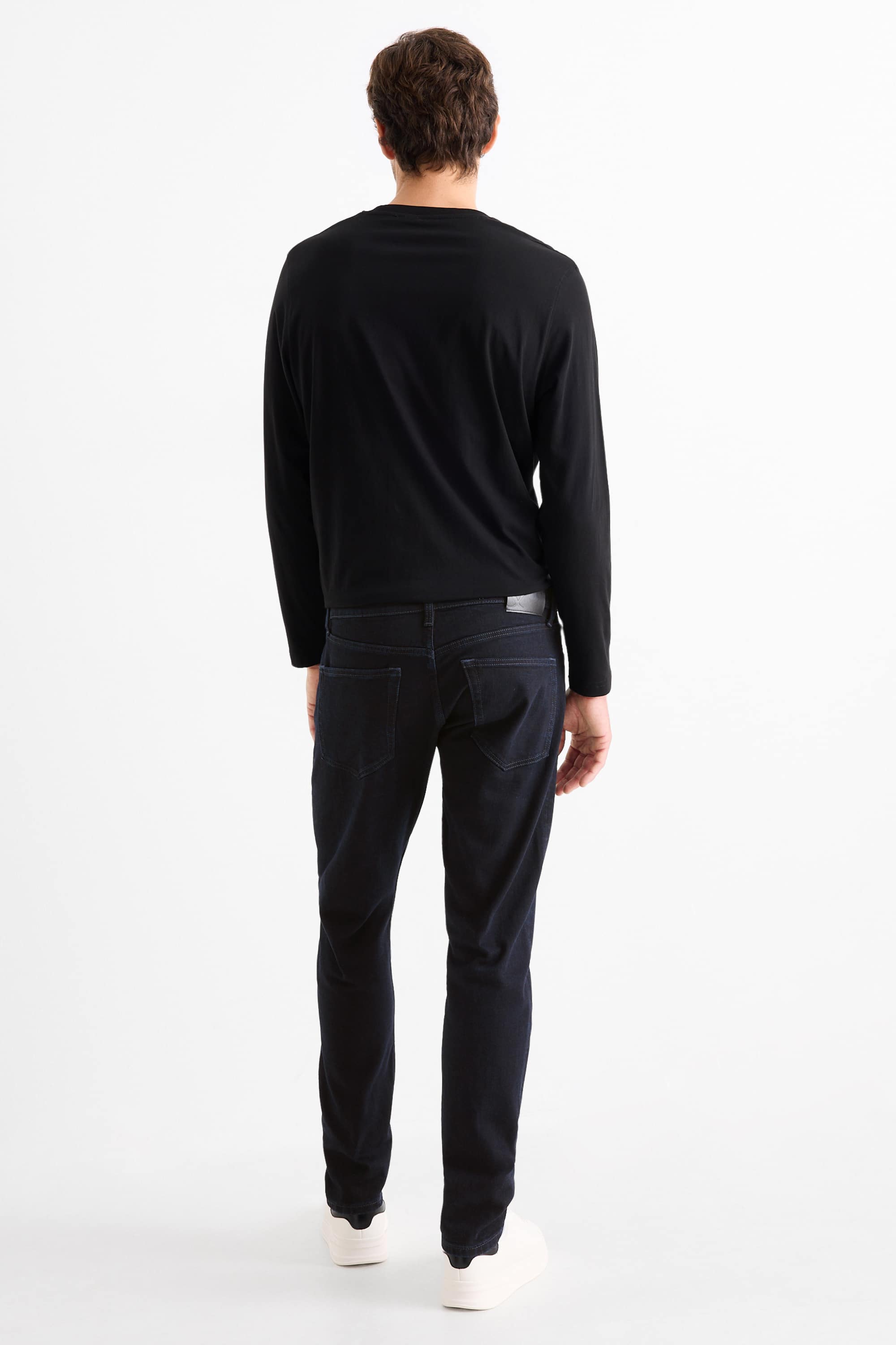 Slim tapered jeans denim-dark blue