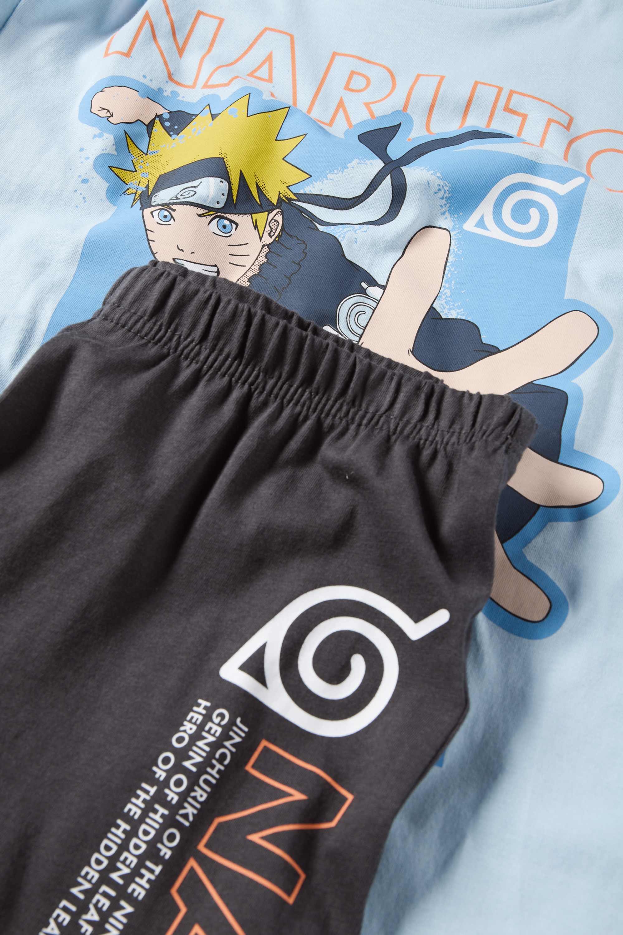 Naruto - short pyjamas - 2 piece light blue