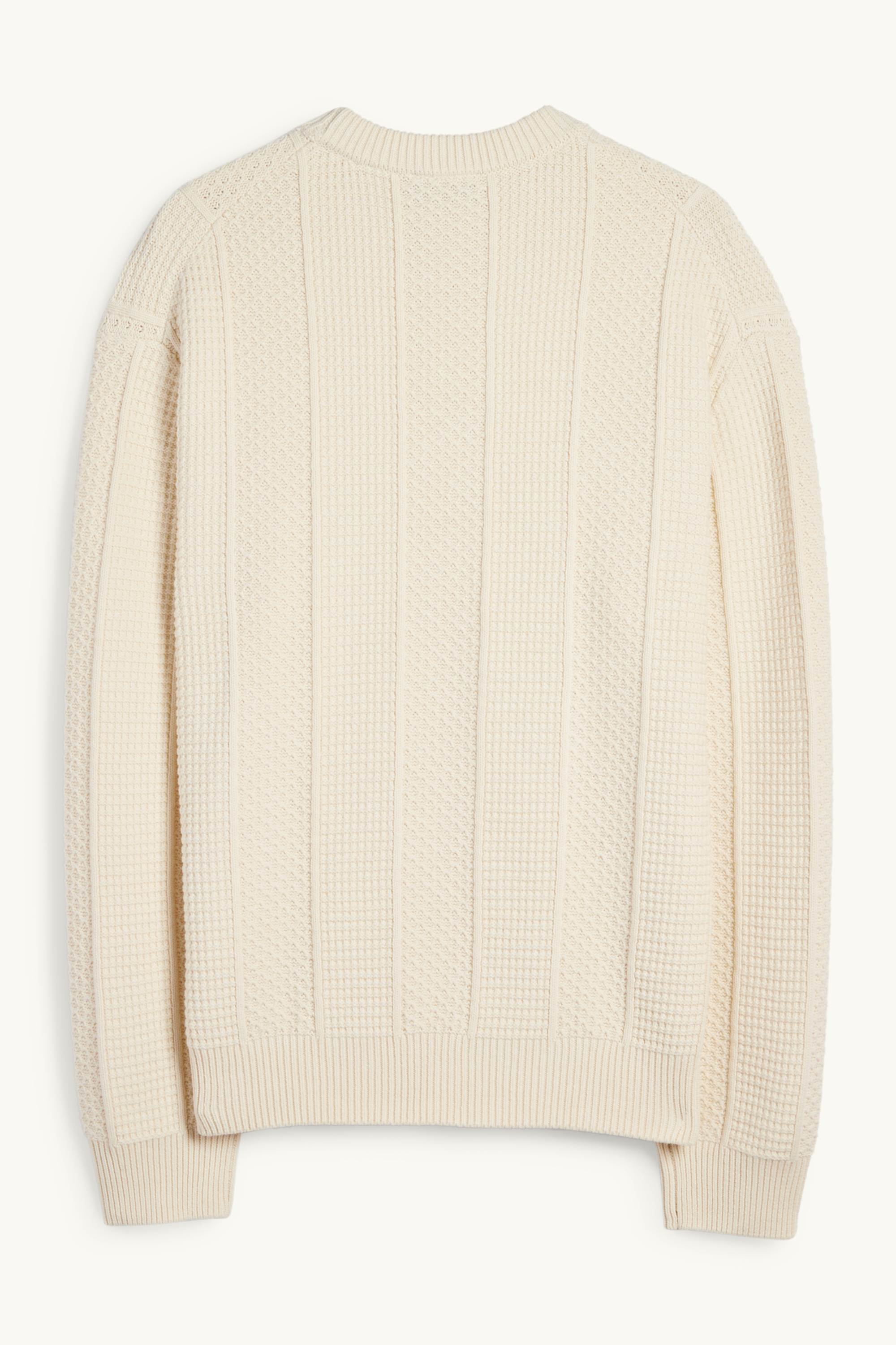 Jumper - textured cremewhite