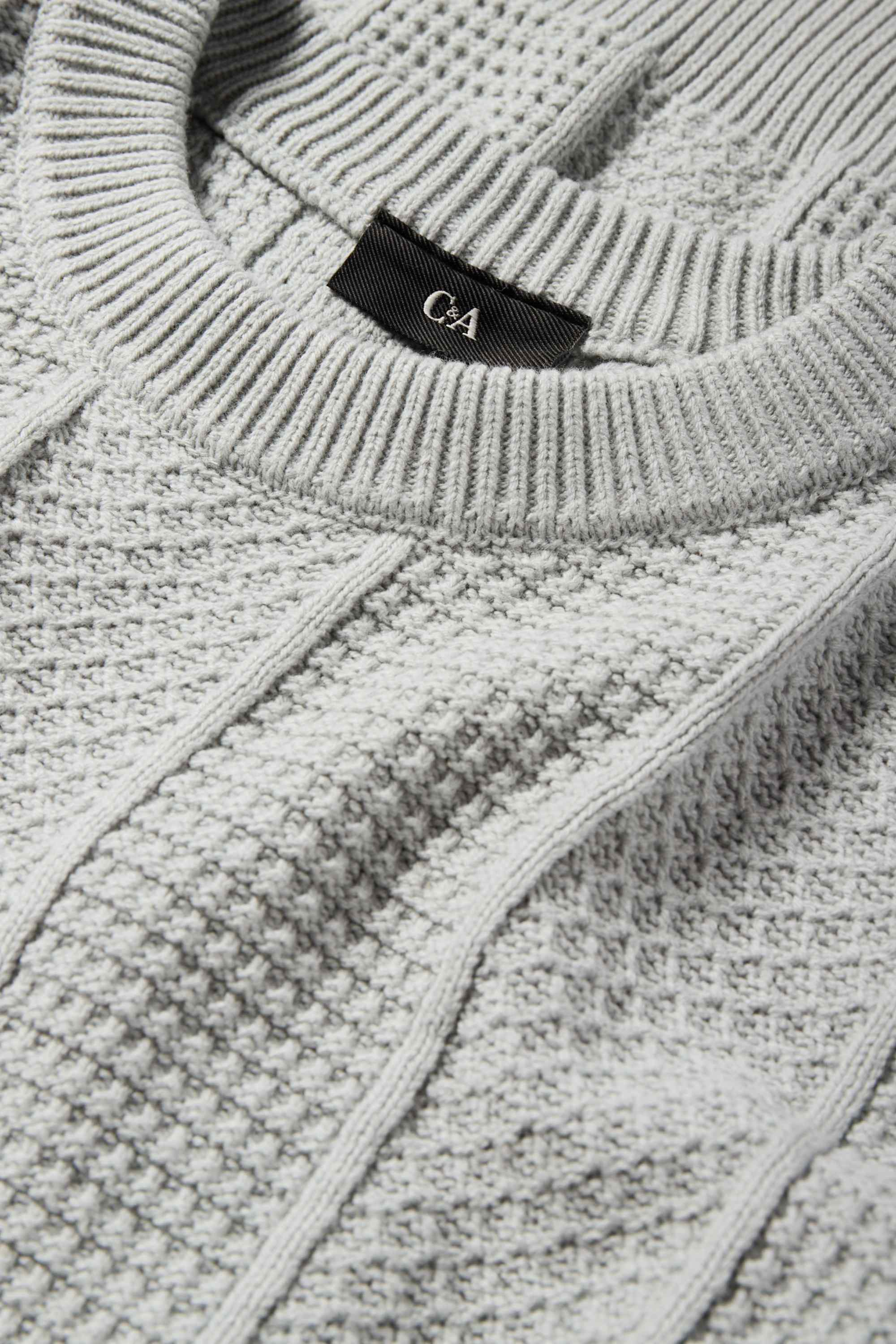 Jumper - textured light blue