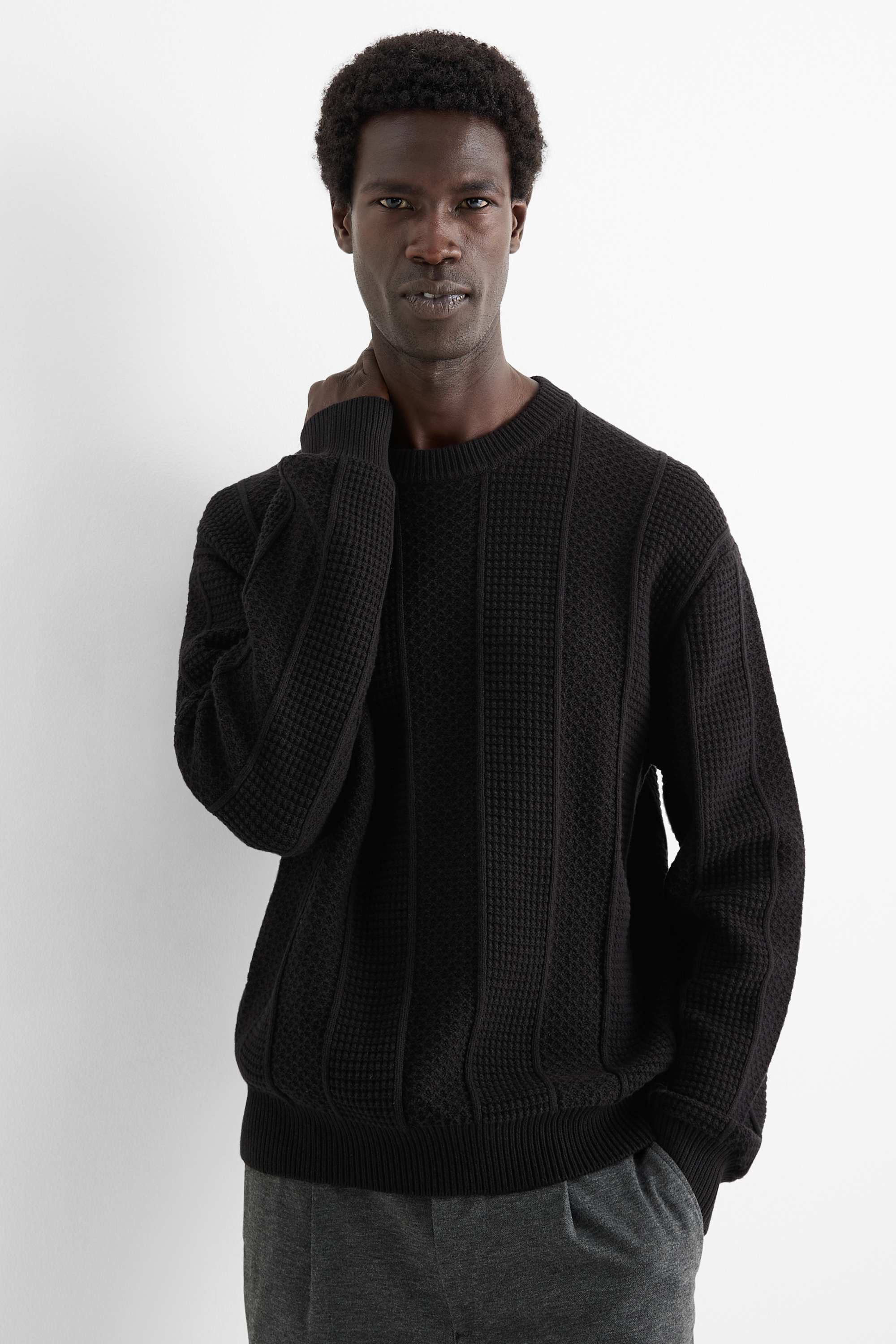 Jumper - textured black