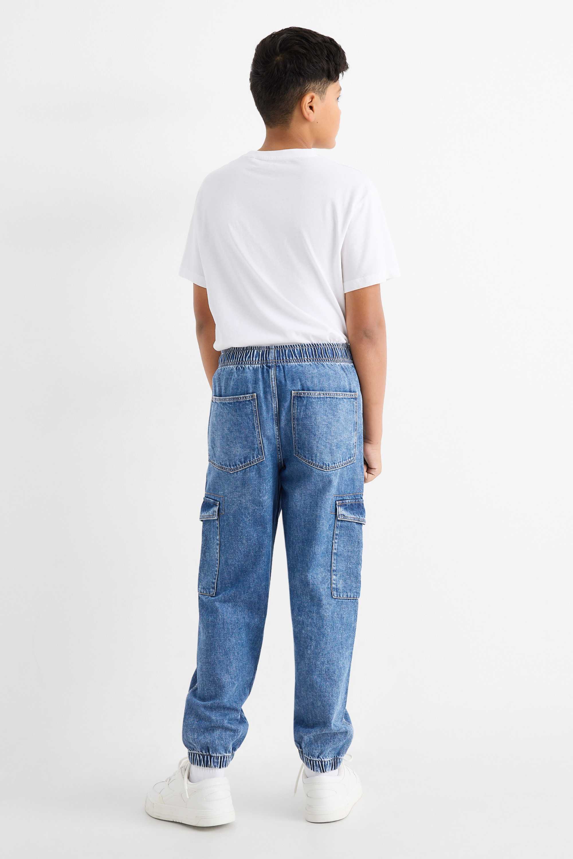 Cargo jeans blue denim