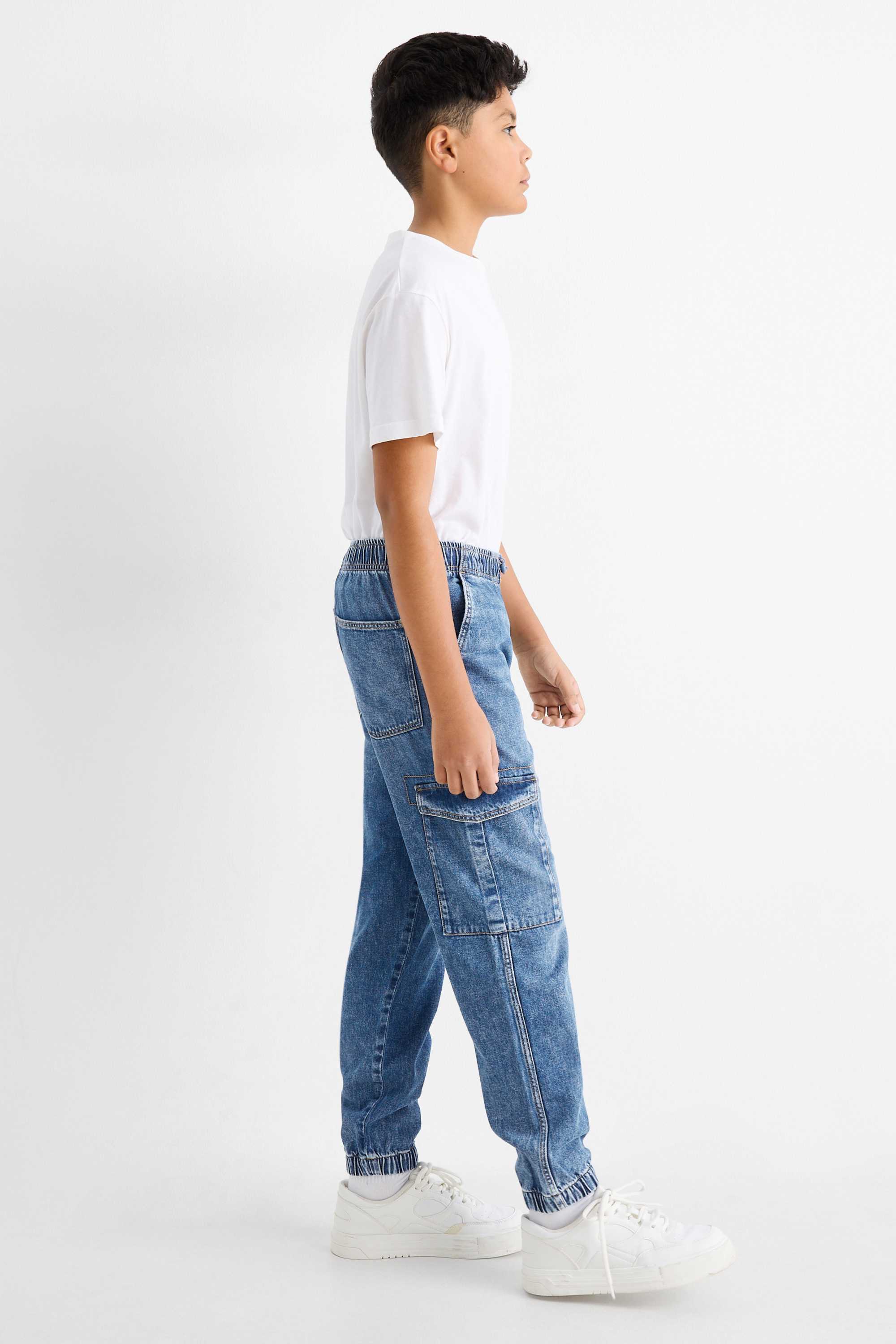 Cargo jeans blue denim