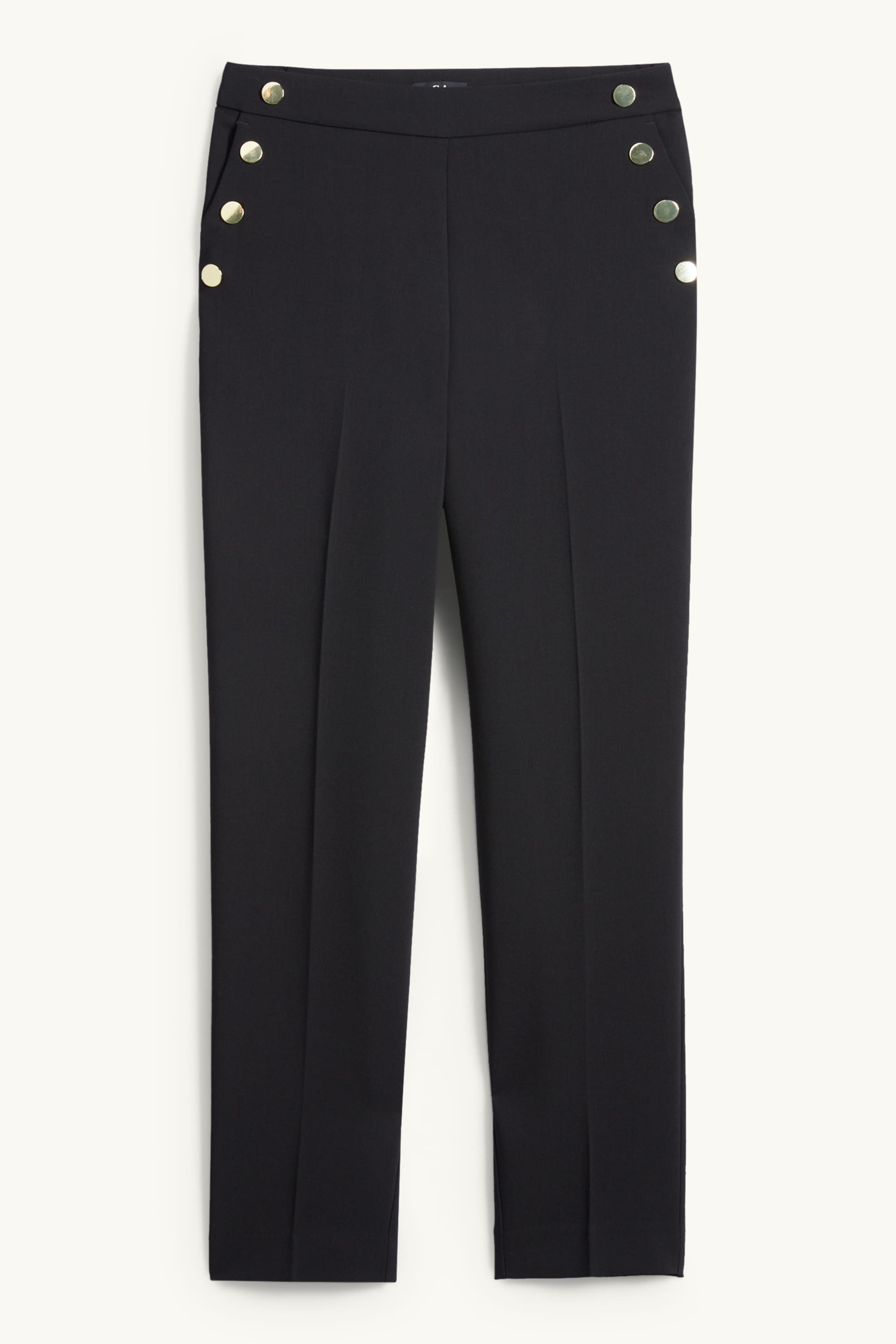 Cloth trousers - high waist - tapered fit black