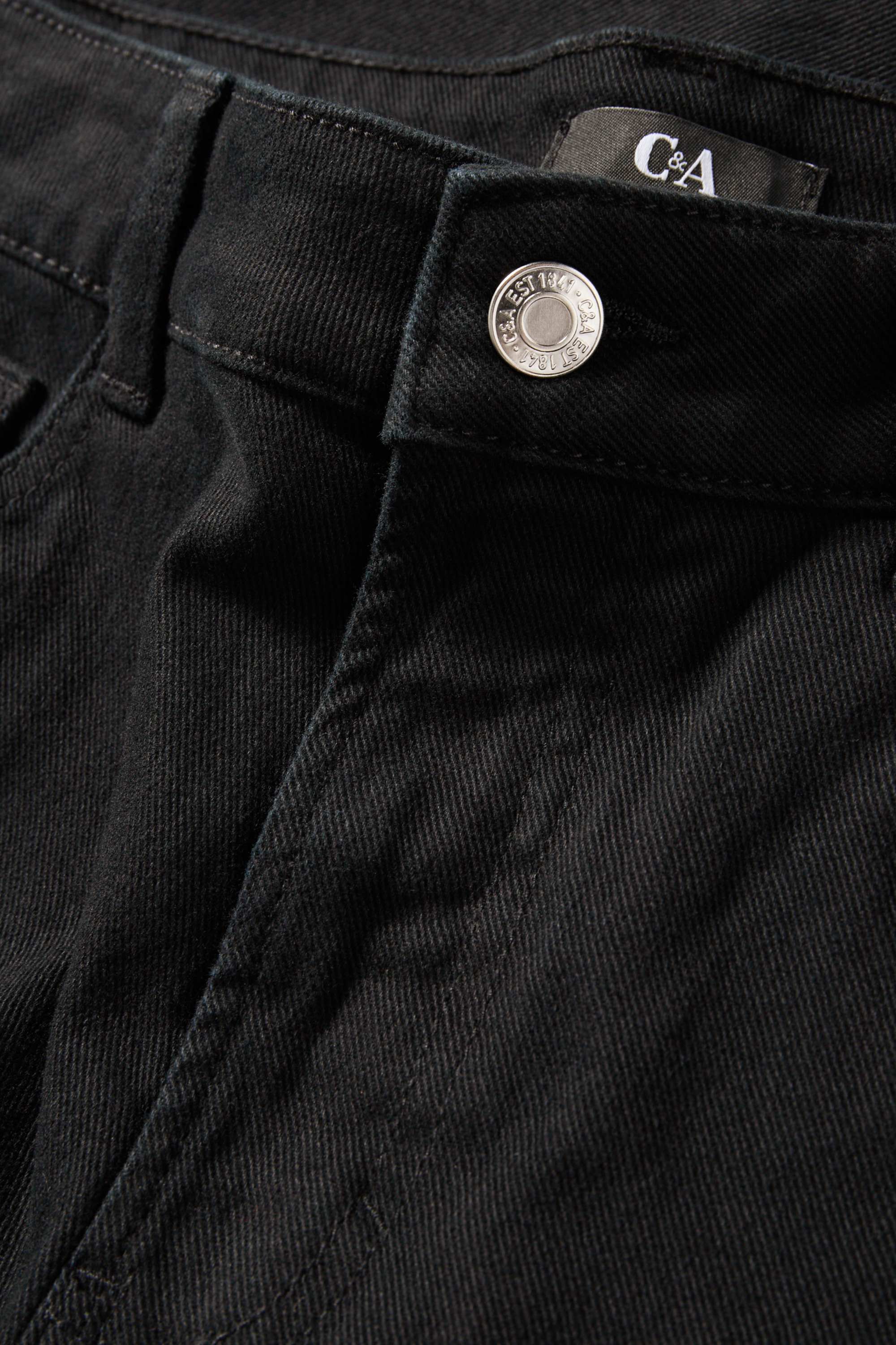 Cloth trousers - high waist - slim fit black