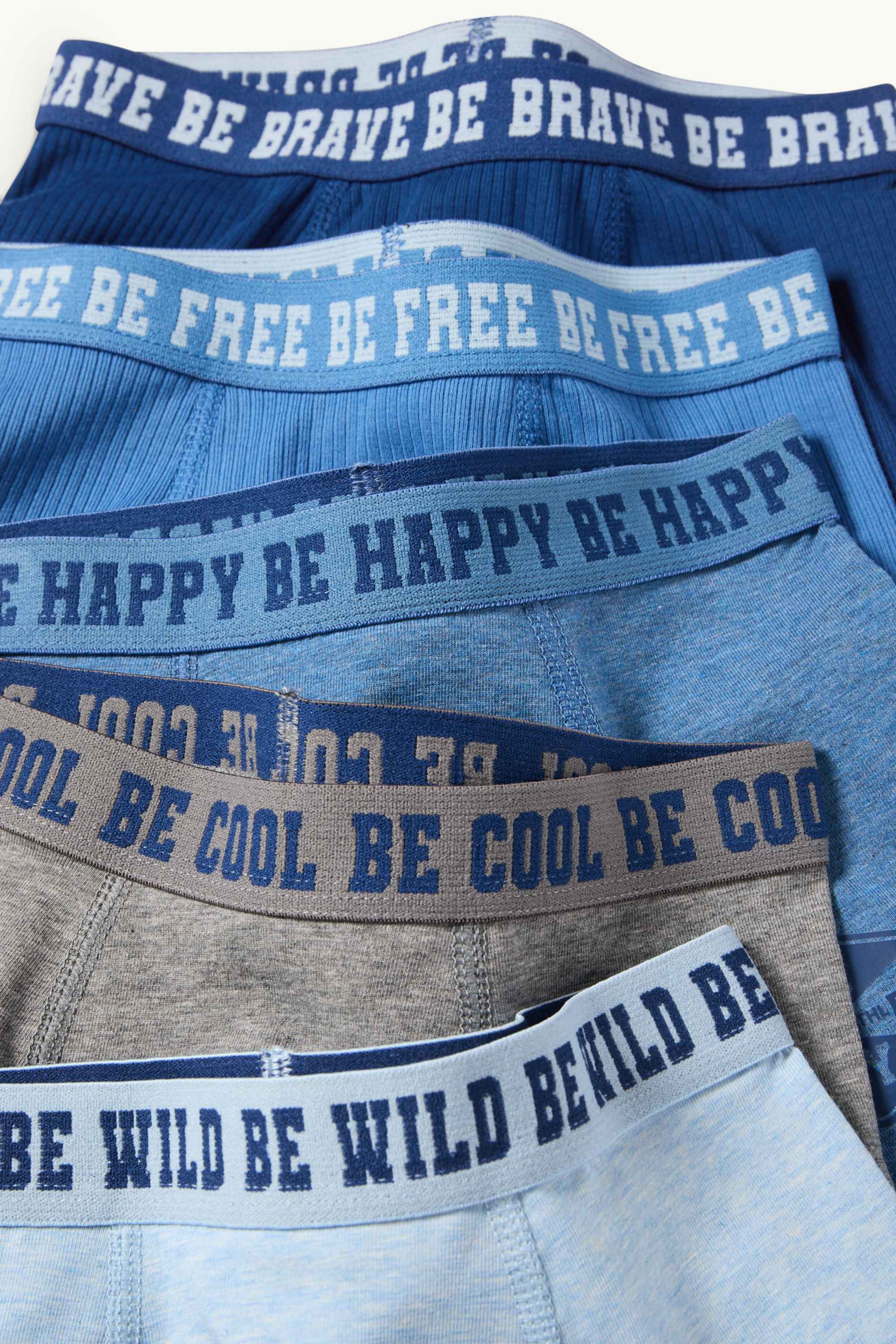 Multipack of 5 - shorts light blue