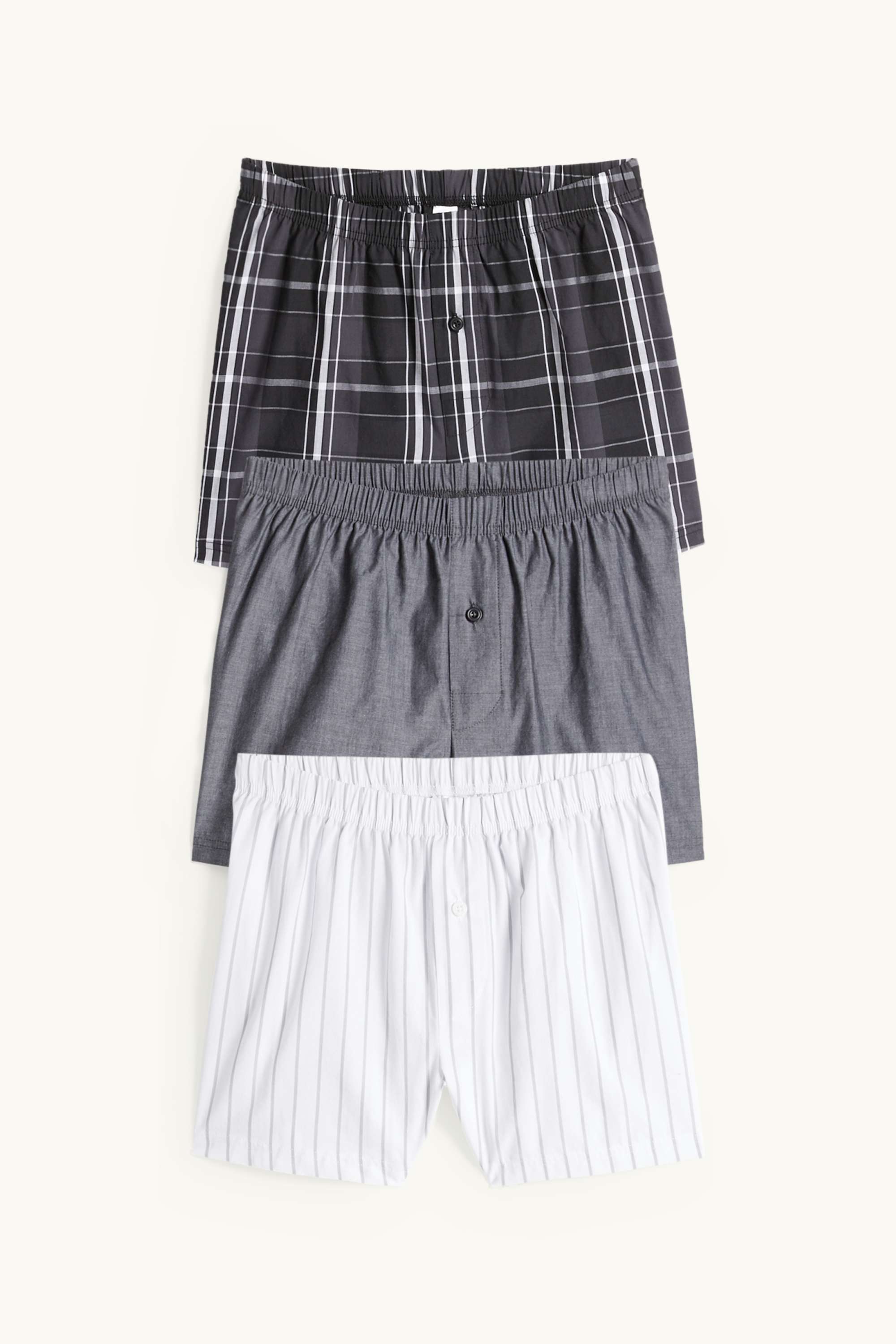 Multipack of 3 - boxer shorts white / black