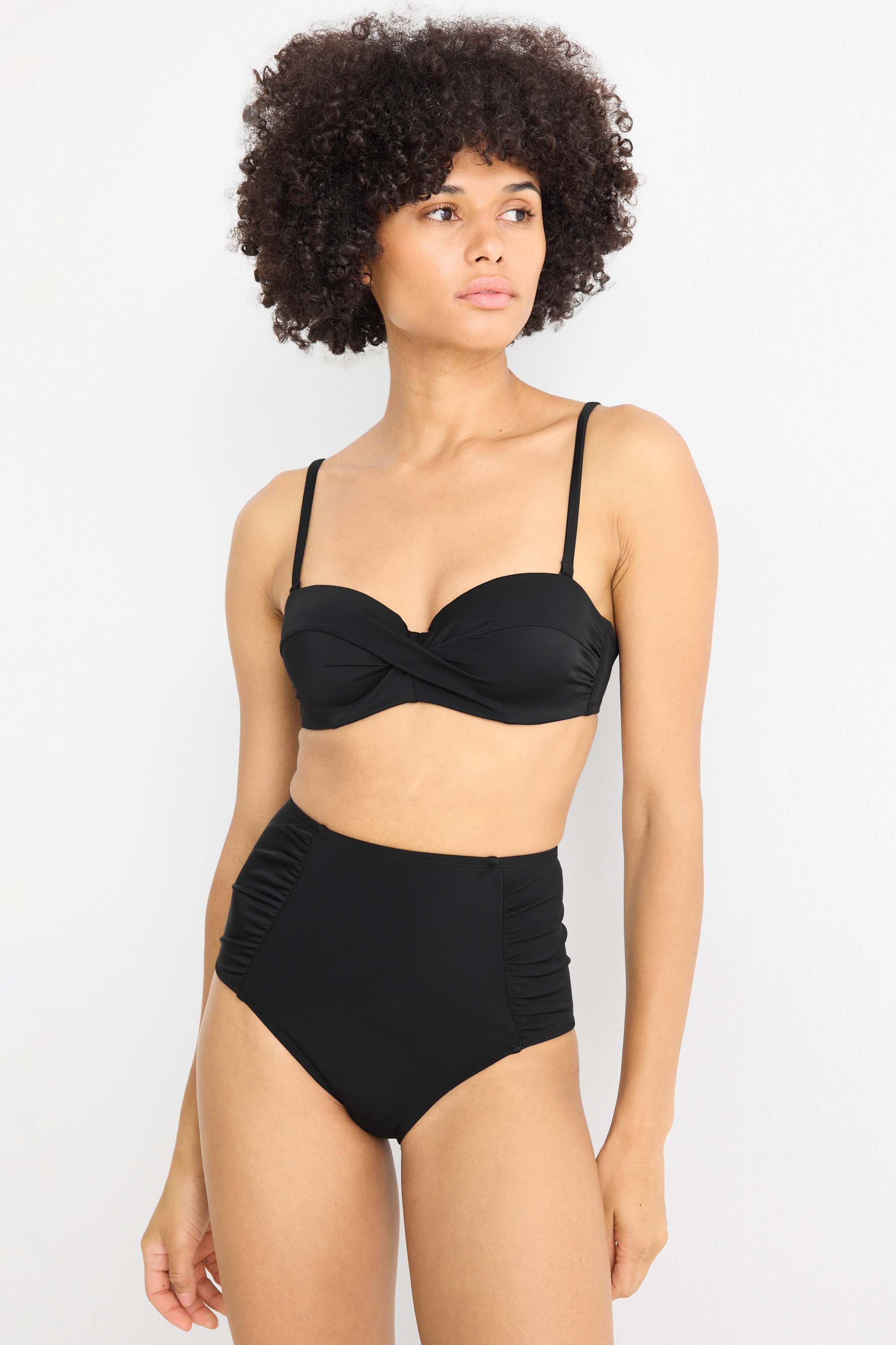 Bikini bottoms - high waist - LYCRA® XTRA LIFE™ black