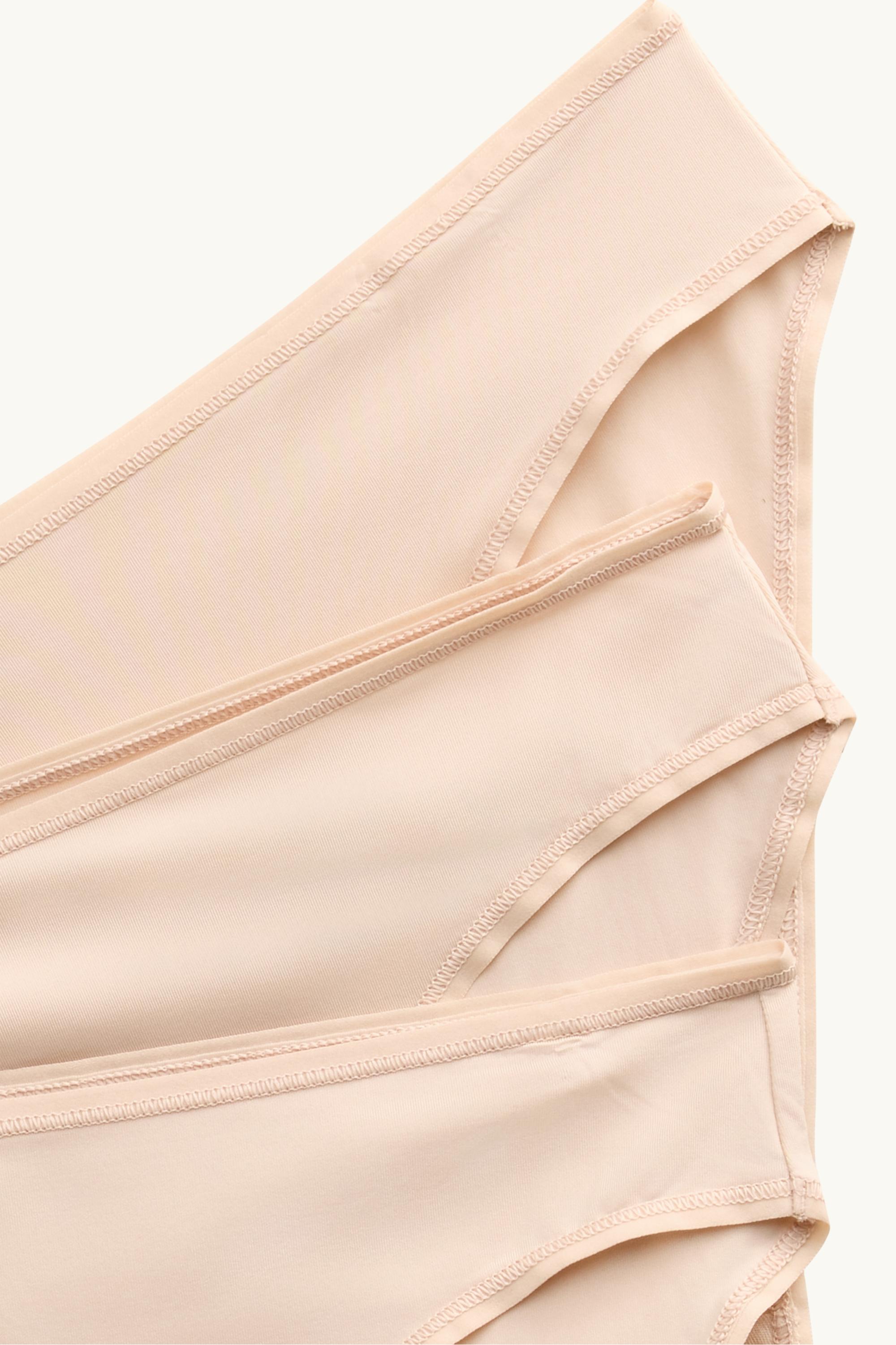 Multipack of 3 - knickers beige