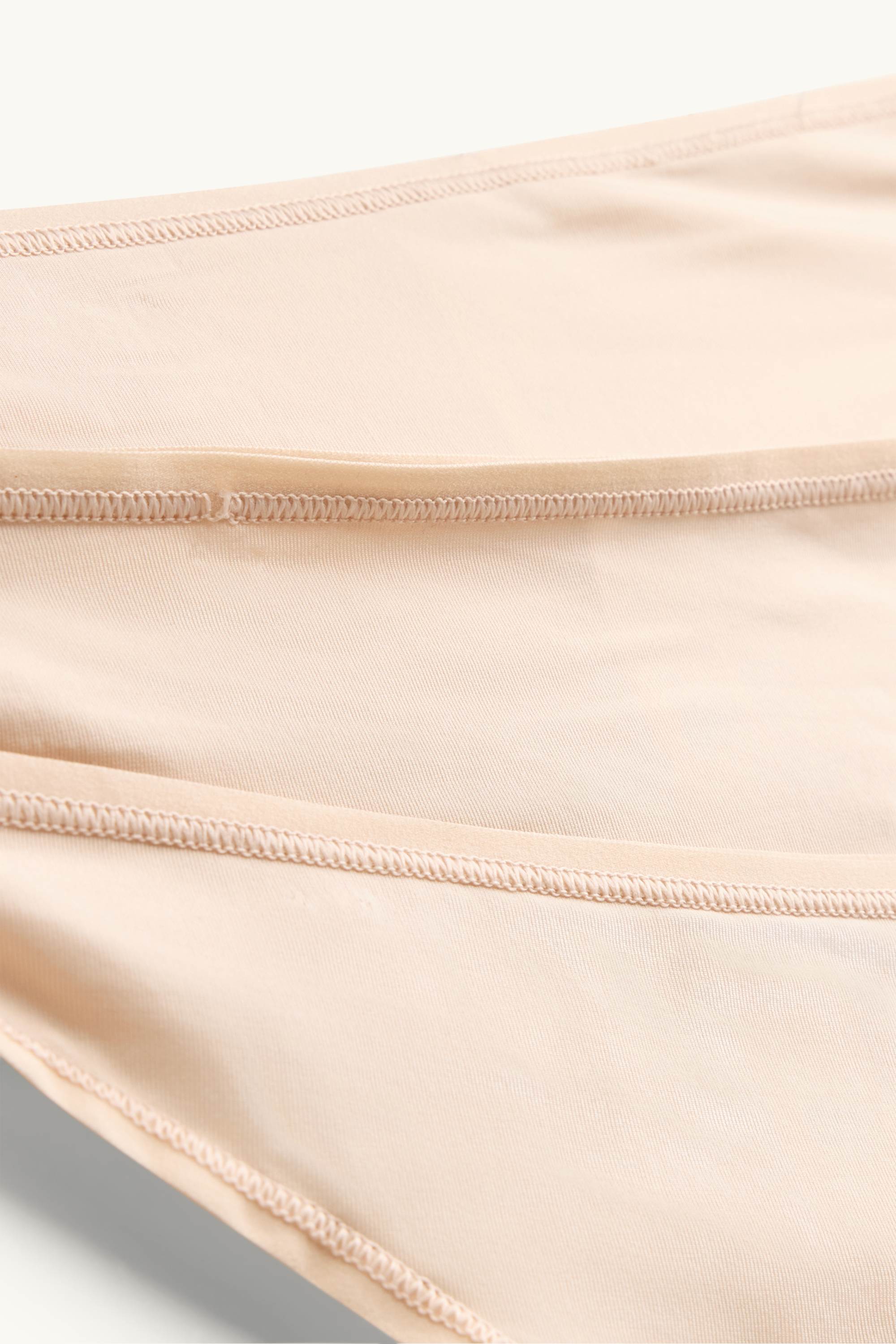 Multipack of 3 - thong beige