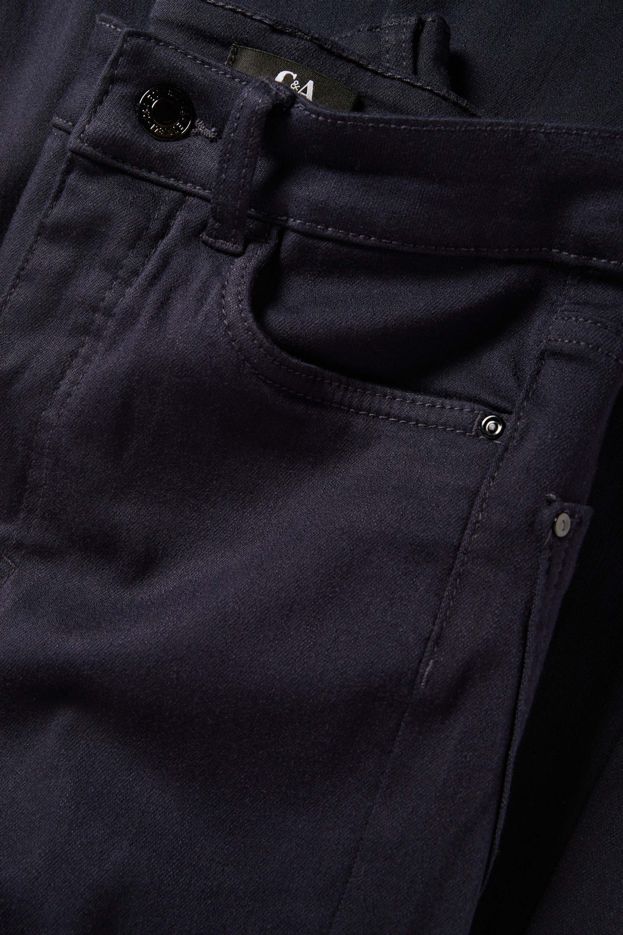 Cloth trousers - high waist - recycled dark blue