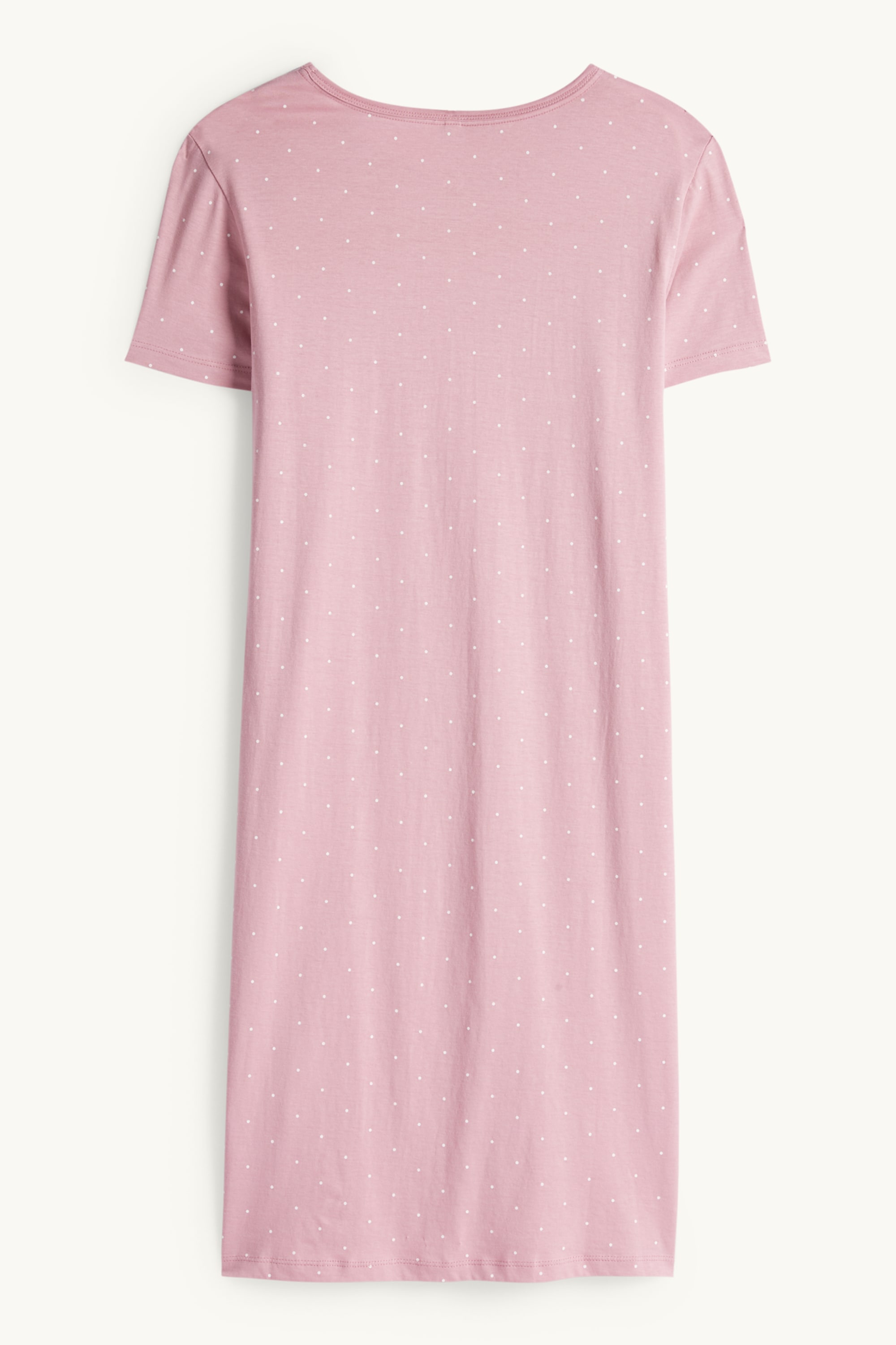 Nightdress - polka dot dark rose