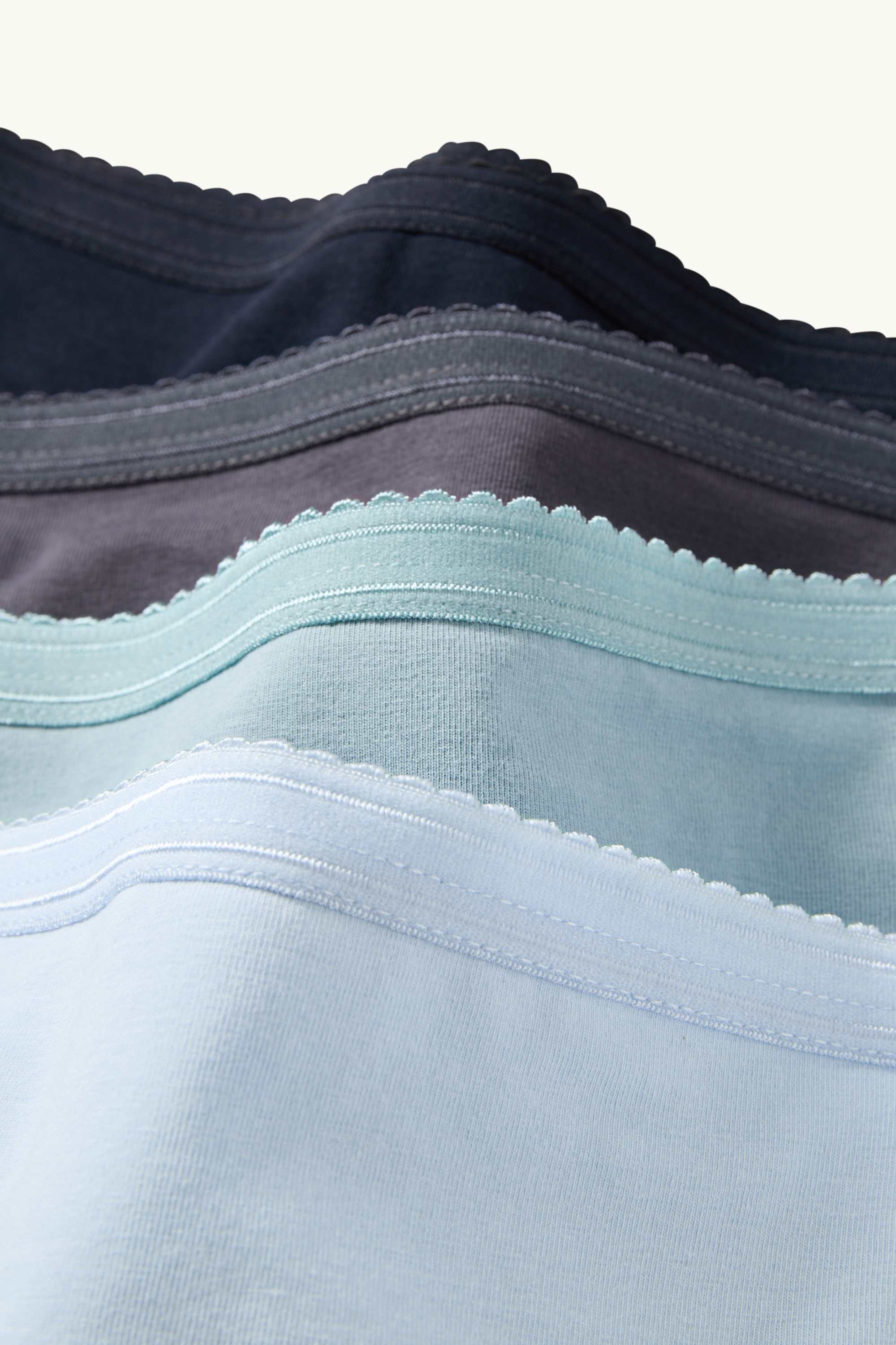 Multipack of 4 - knickers light blue