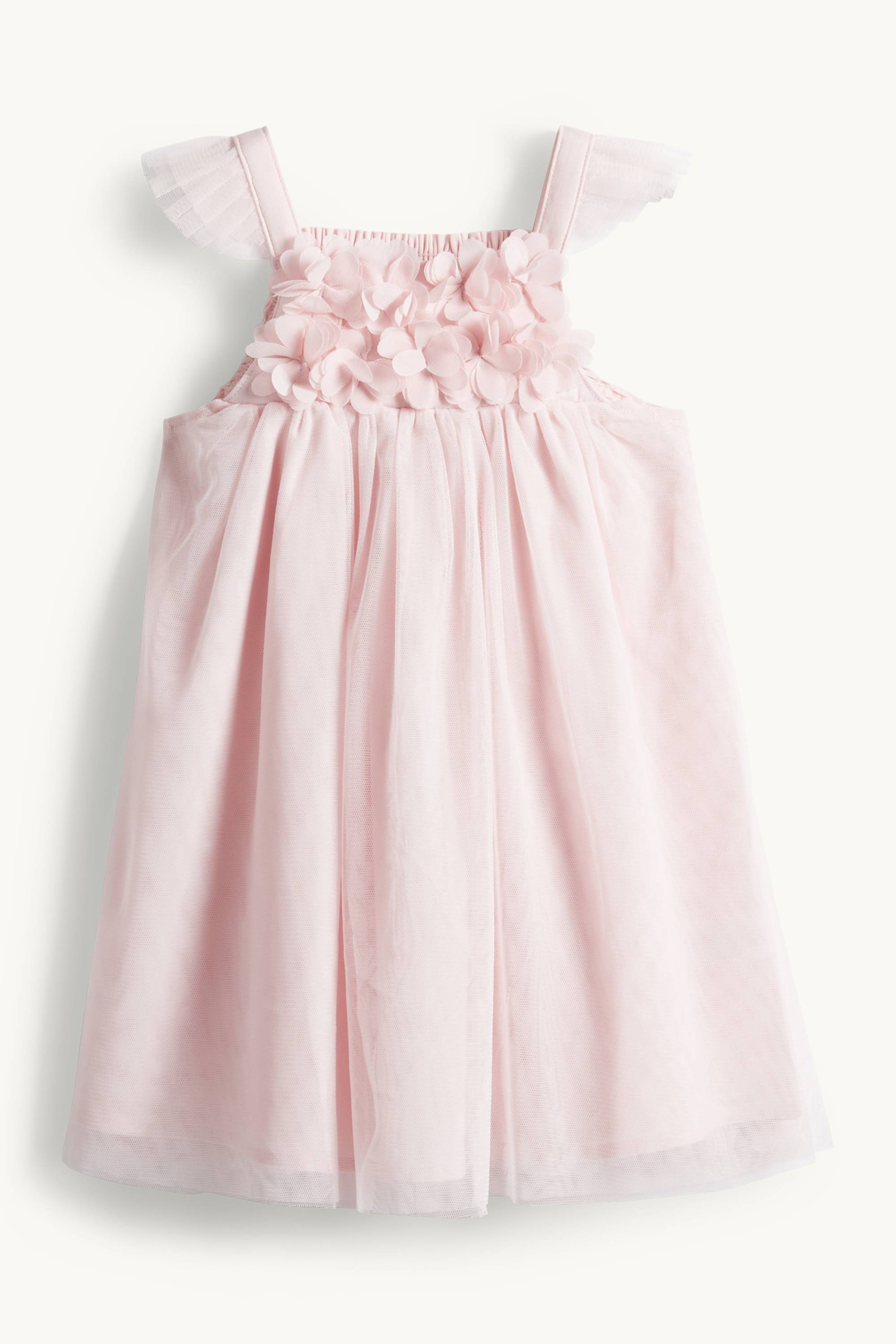 Floral - baby dress - party - smocked rose