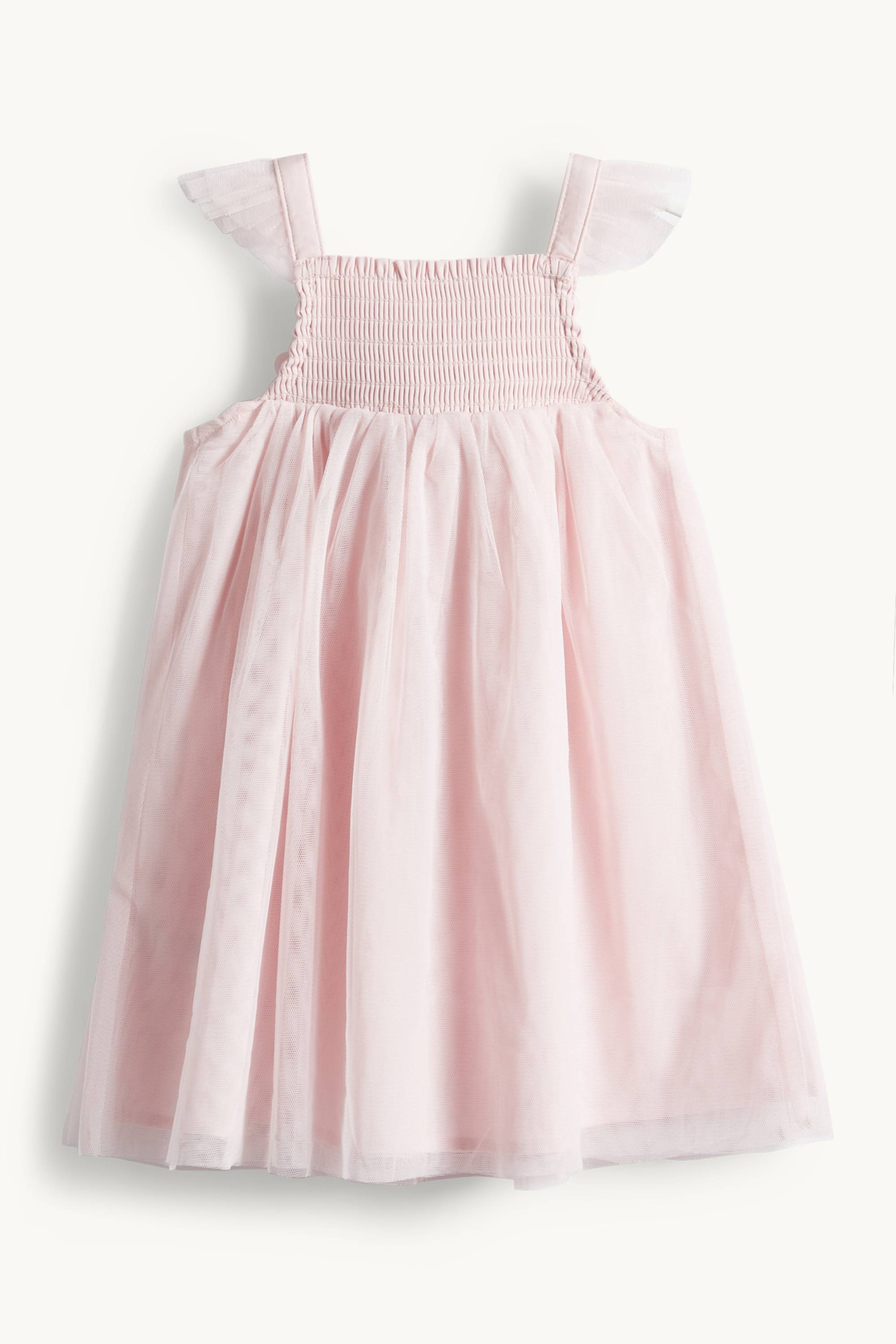Floral - baby dress - party - smocked rose