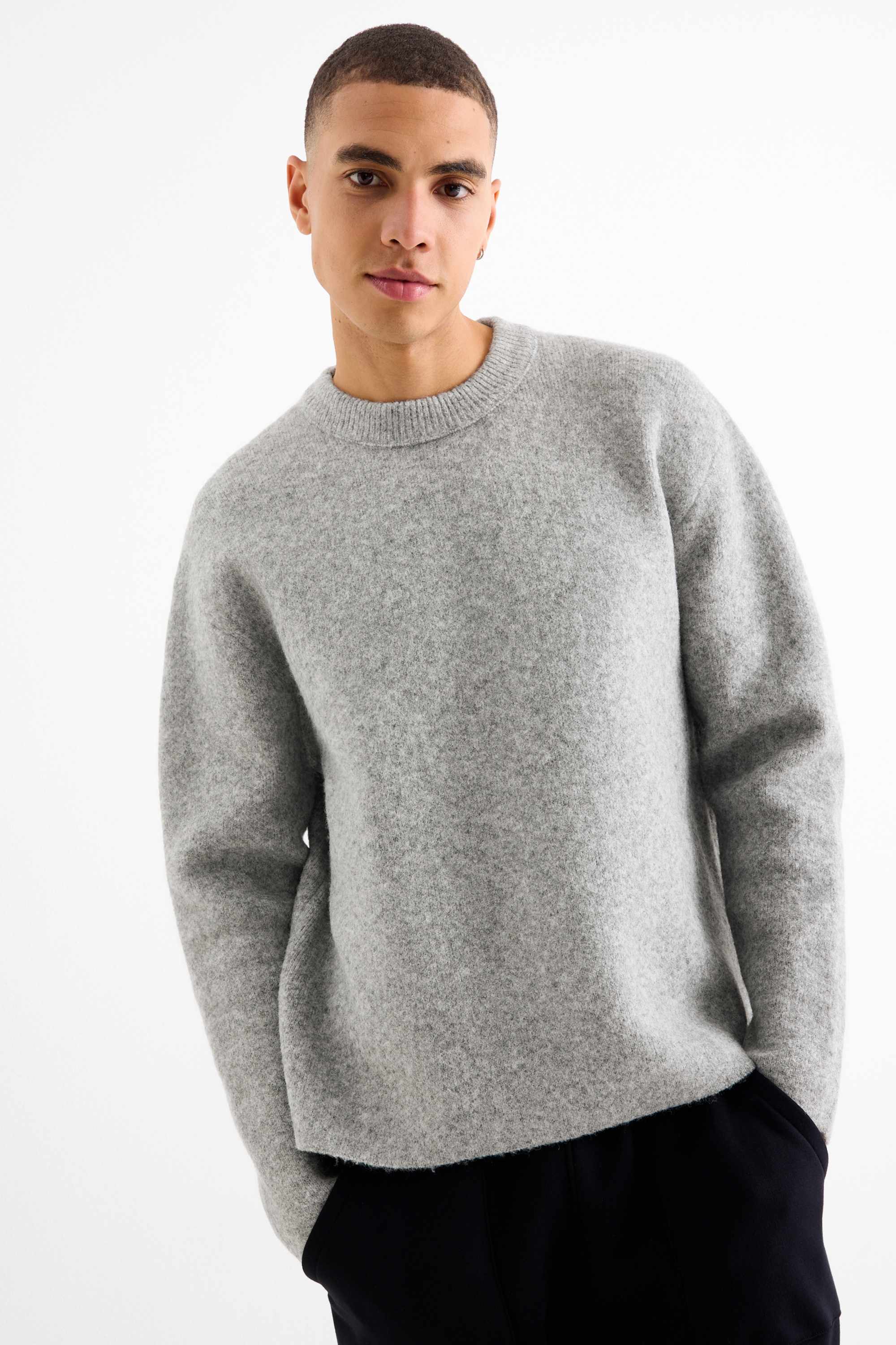 Jumper light gray-melange