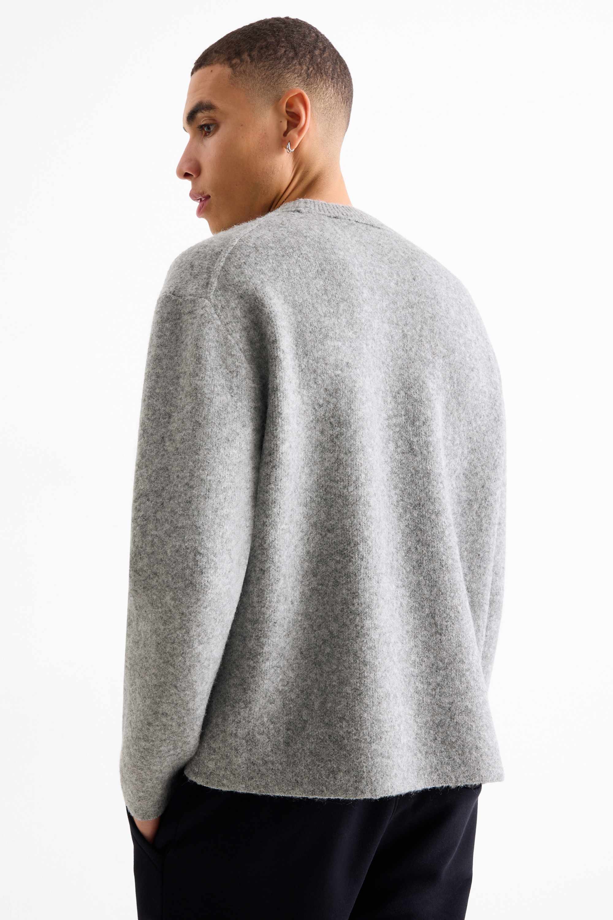 Jumper light gray-melange