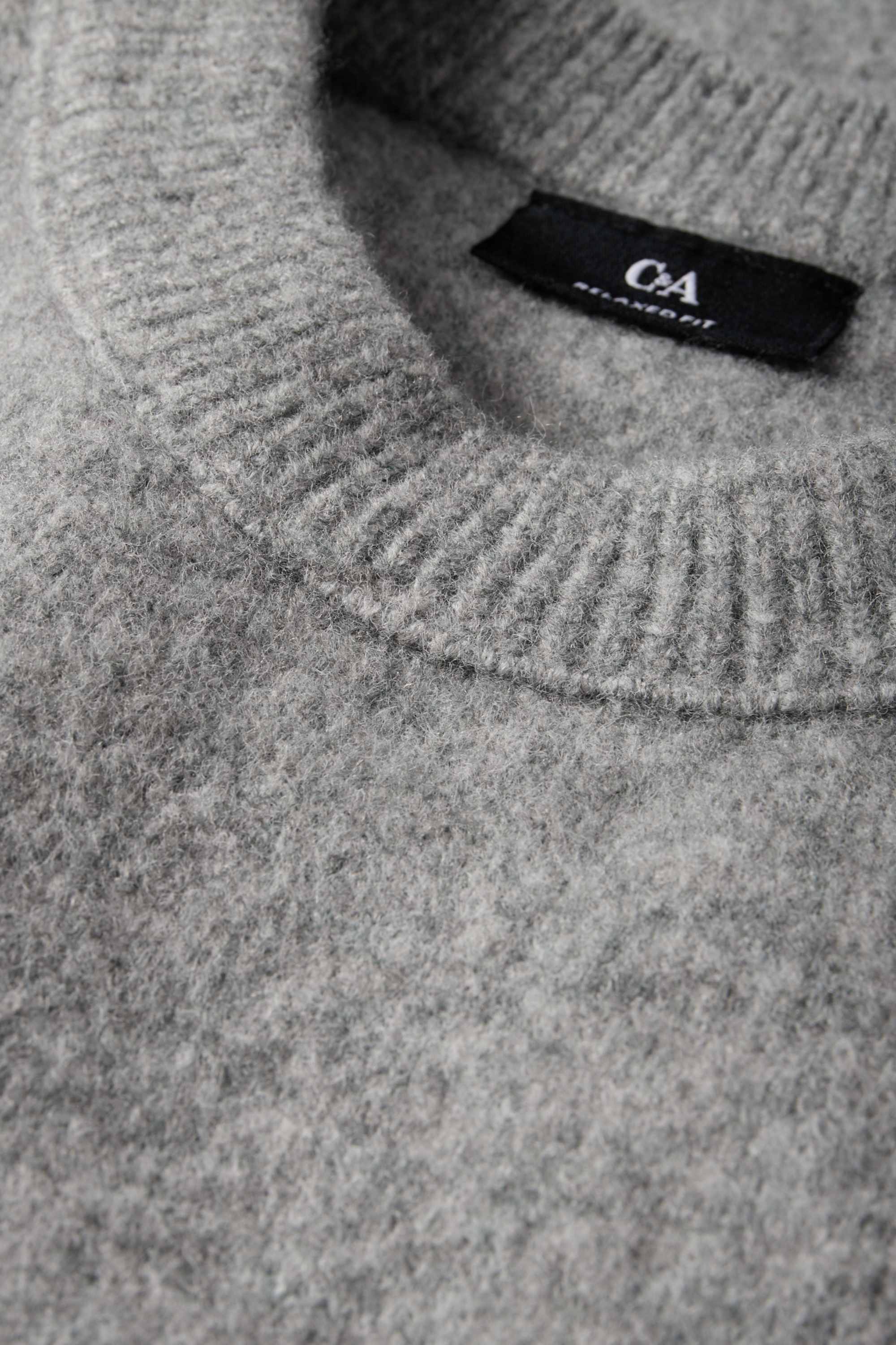 Jumper light gray-melange