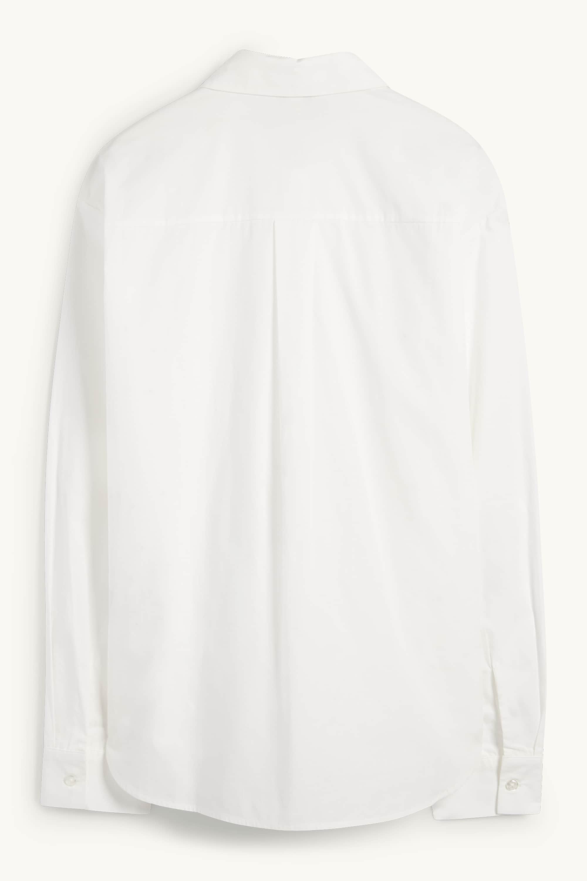 Blouse with rhinestones white