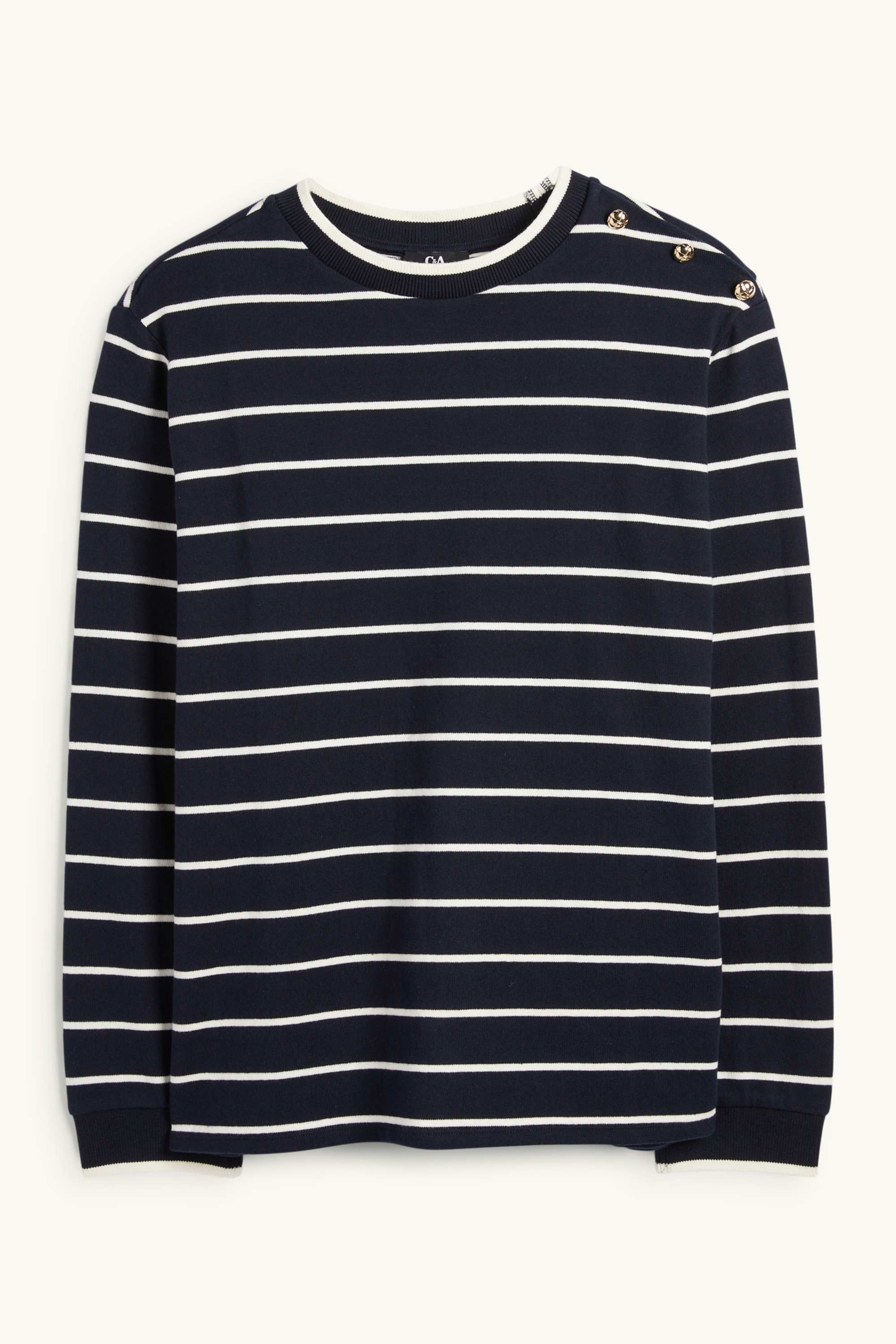 Jumper - striped dark blue