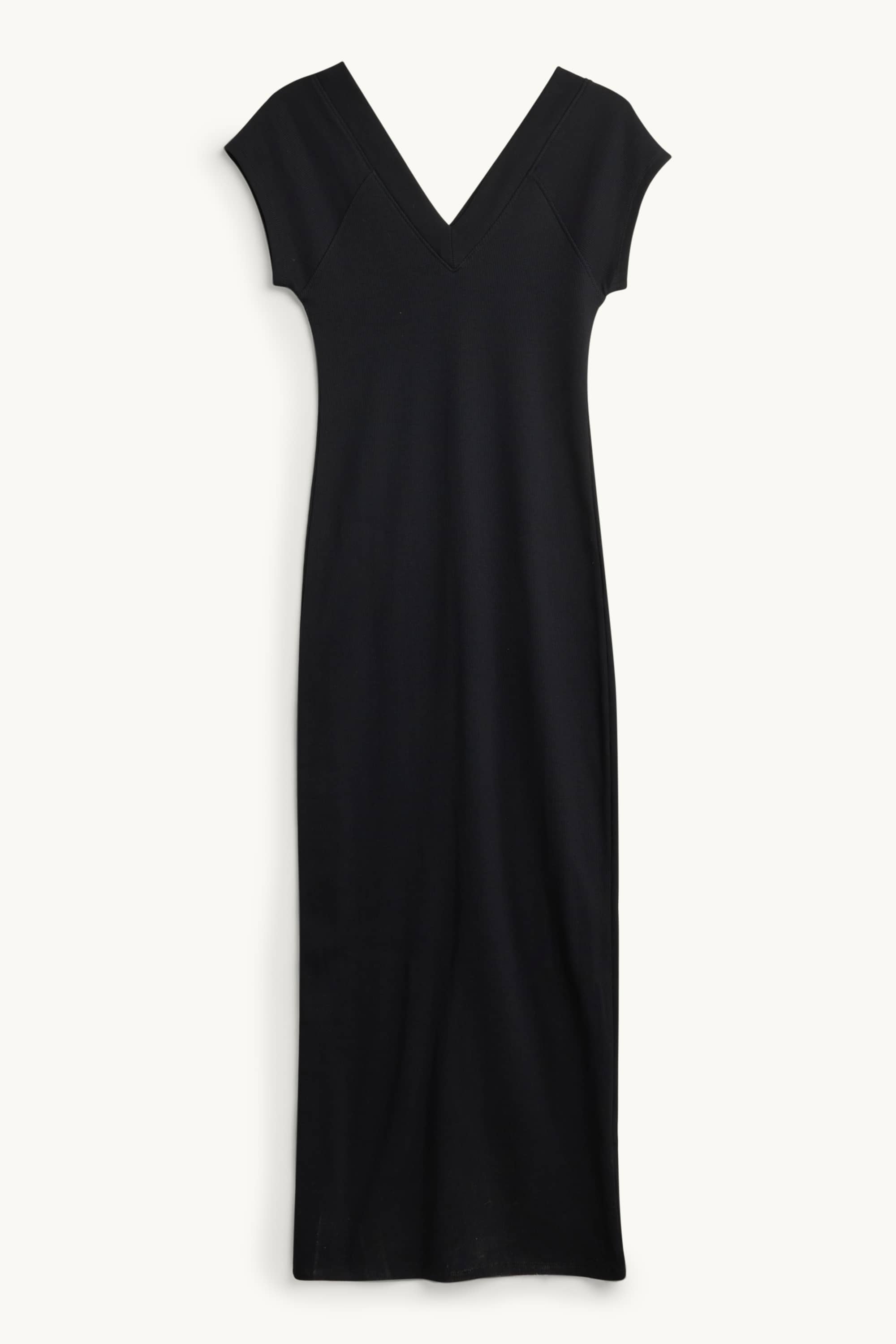 Bodycon dress - ribbed black
