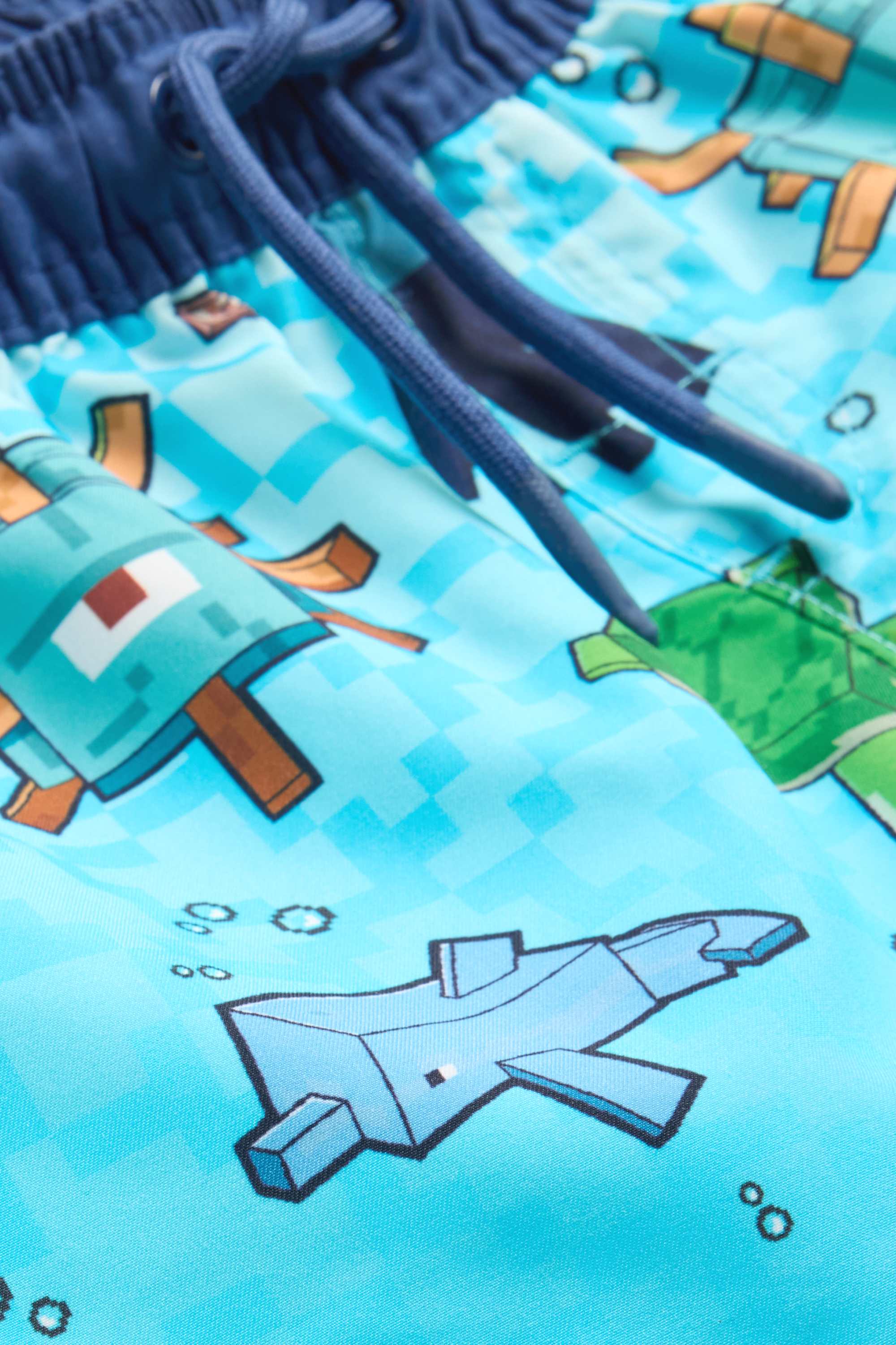 Minecraft - swim shorts light blue