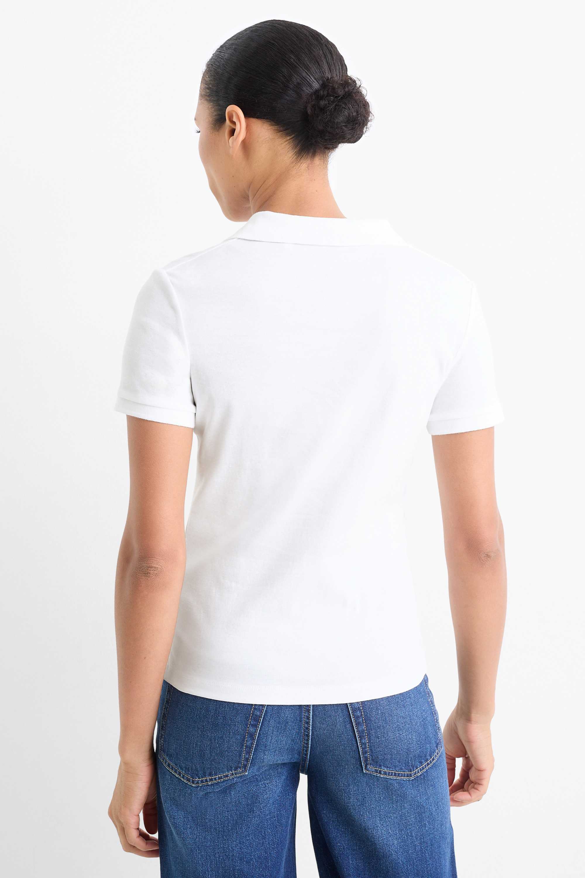 Polo shirt - regular fit white