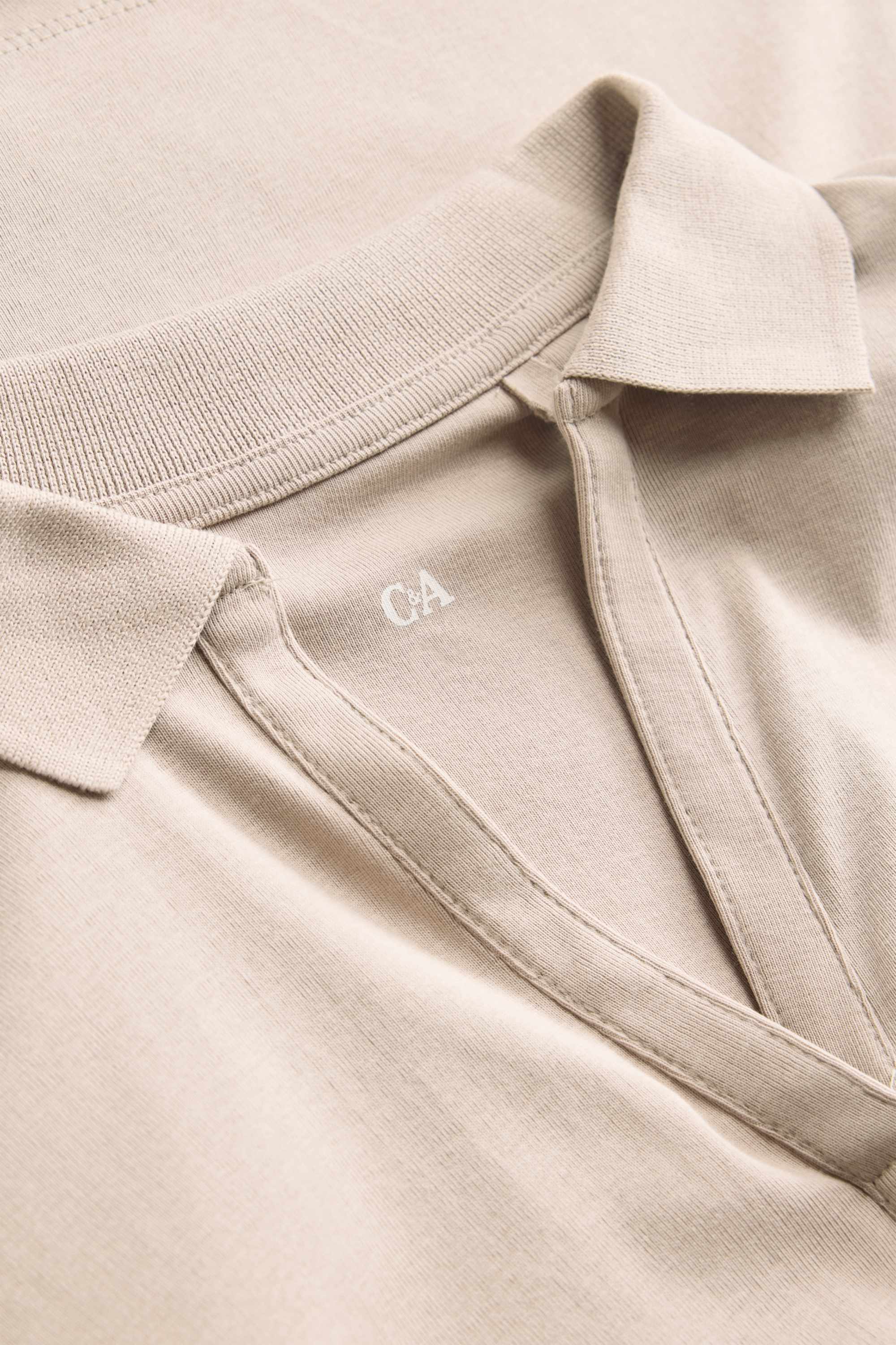 Polo shirt - regular fit beige