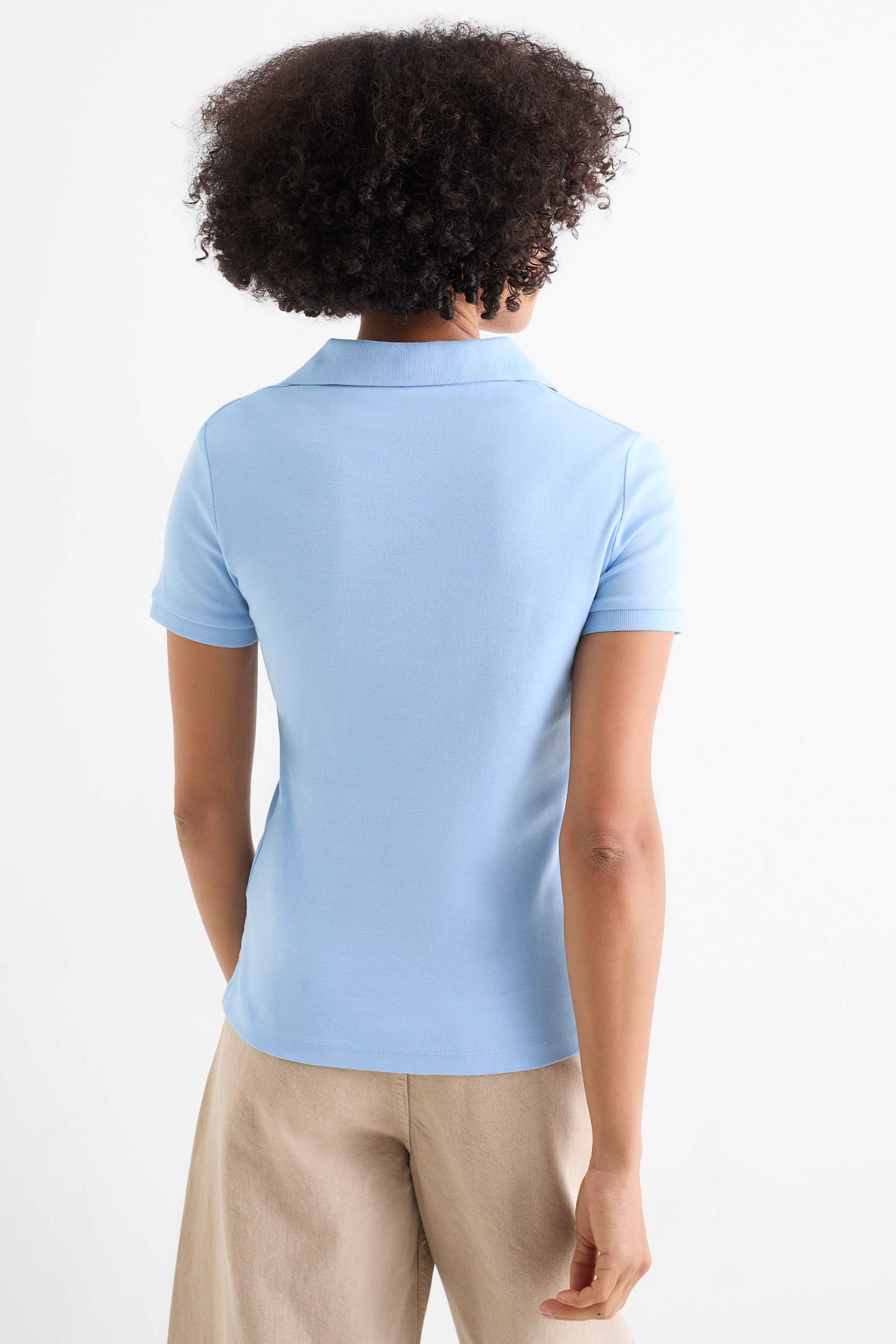 Polo shirt - regular fit light blue