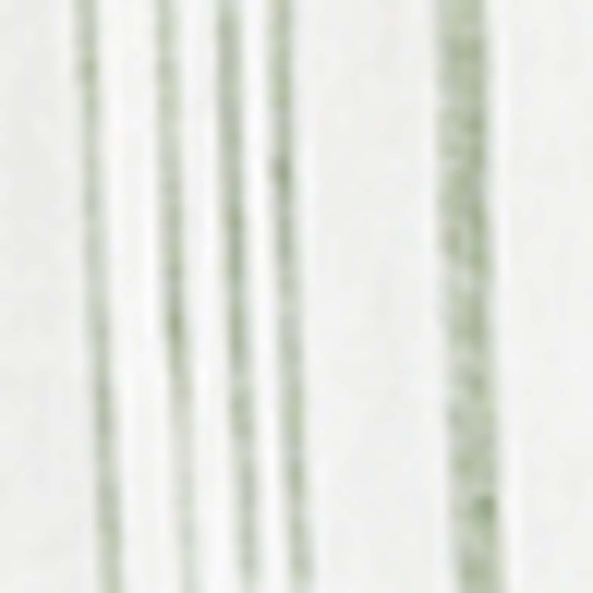 Linen shirt - regular fit - band collar - striped cremewhite