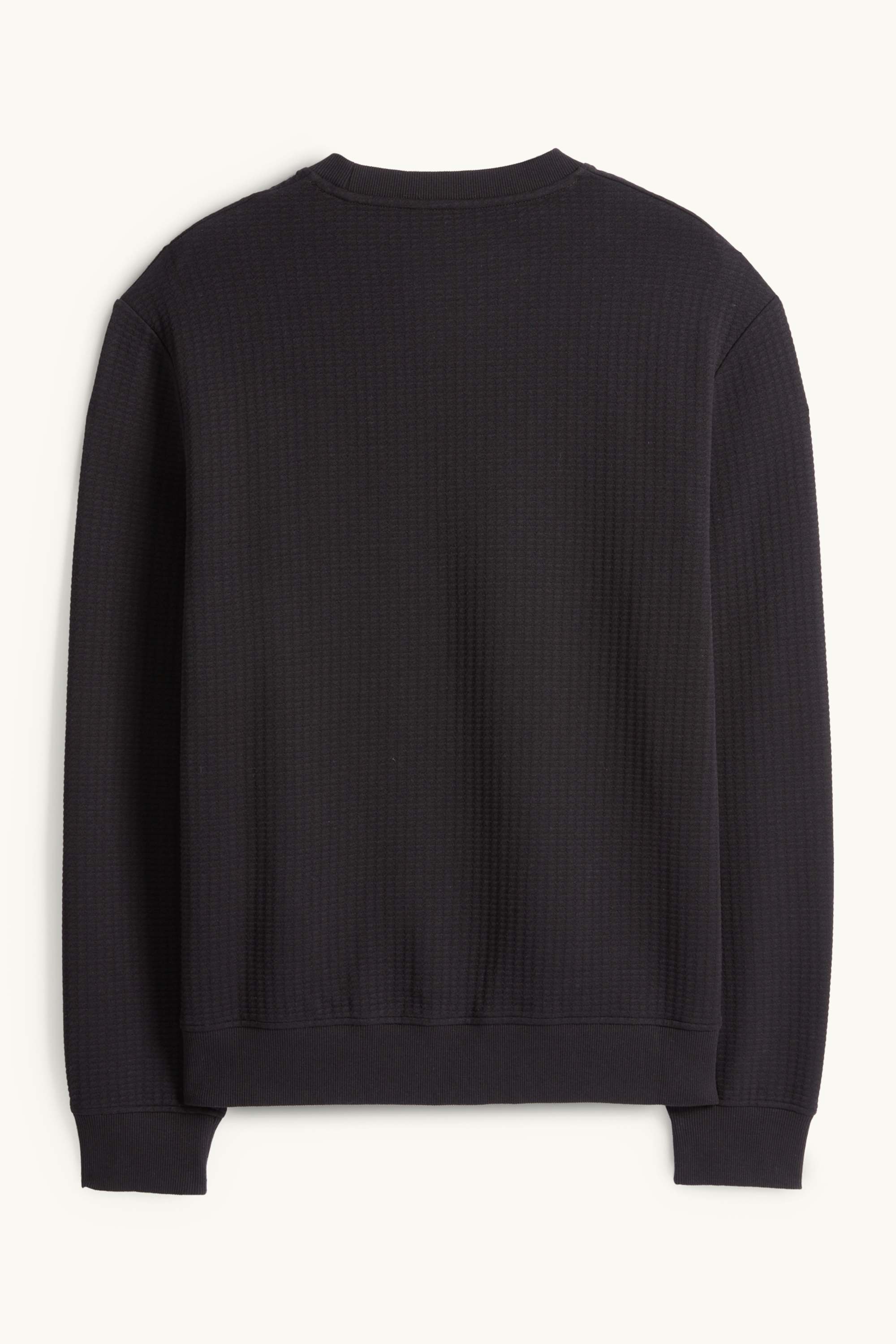 Sweatshirt - textured black