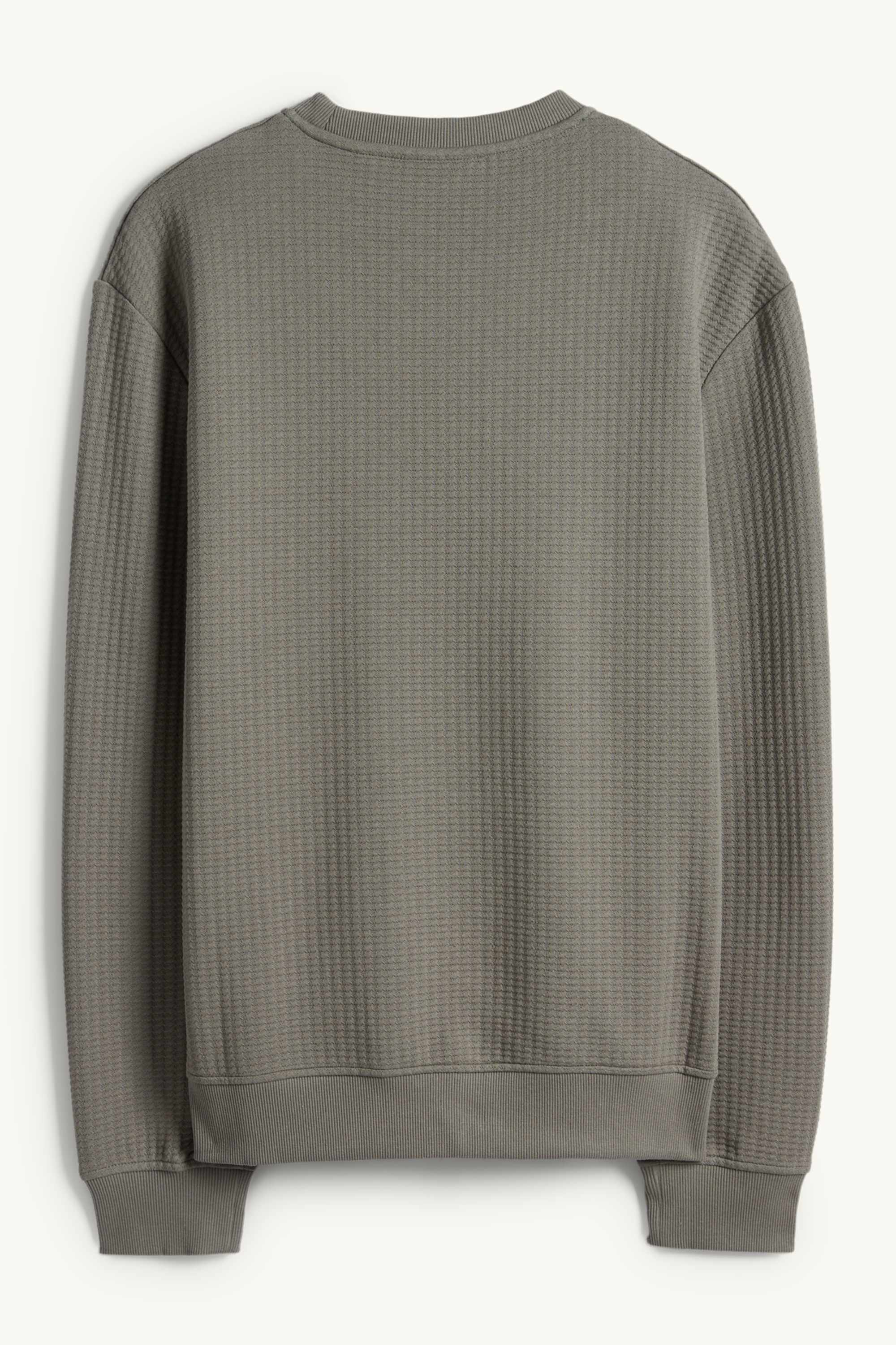 Sweatshirt - textured green