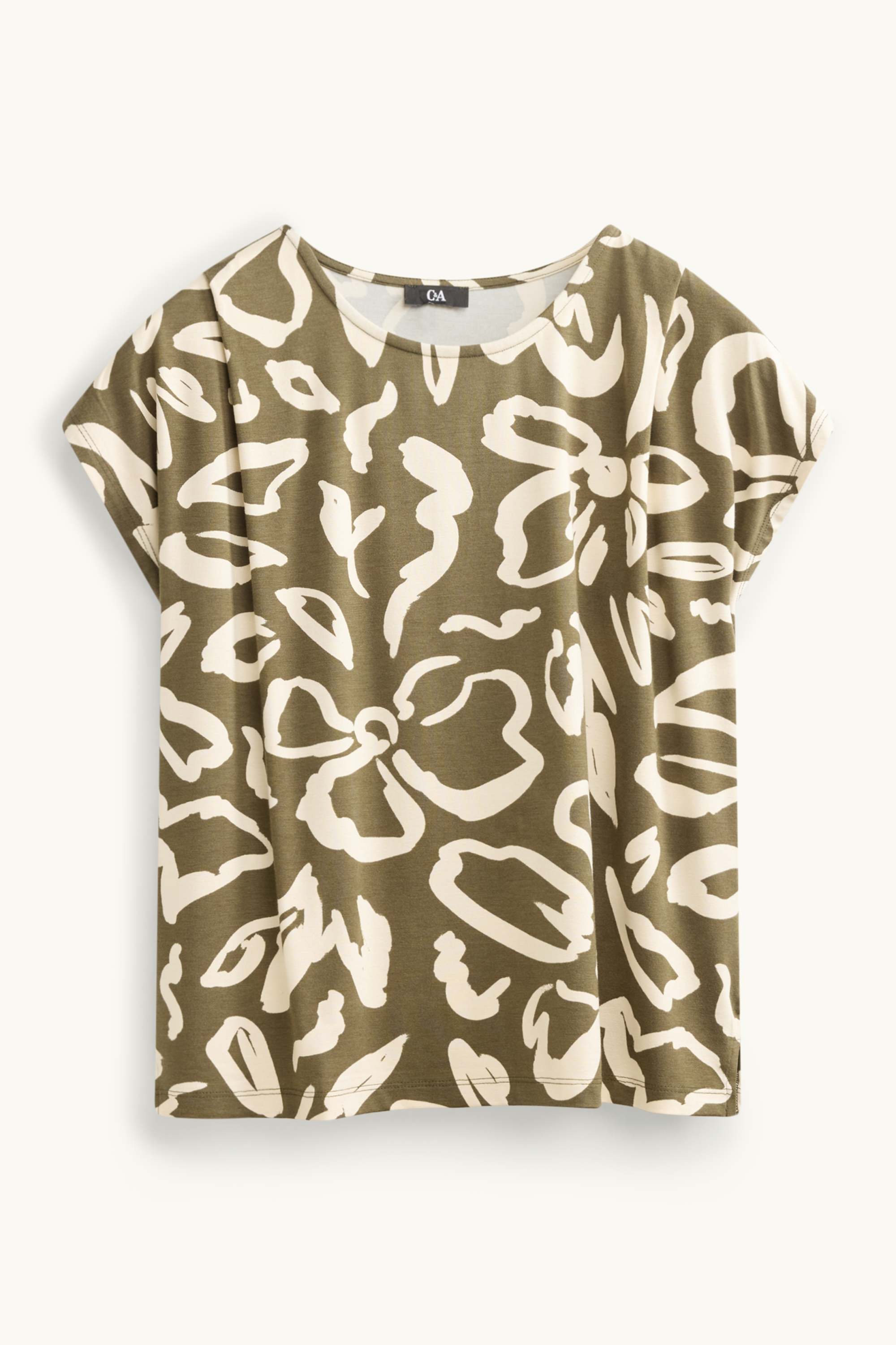T-shirt - regular fit khaki